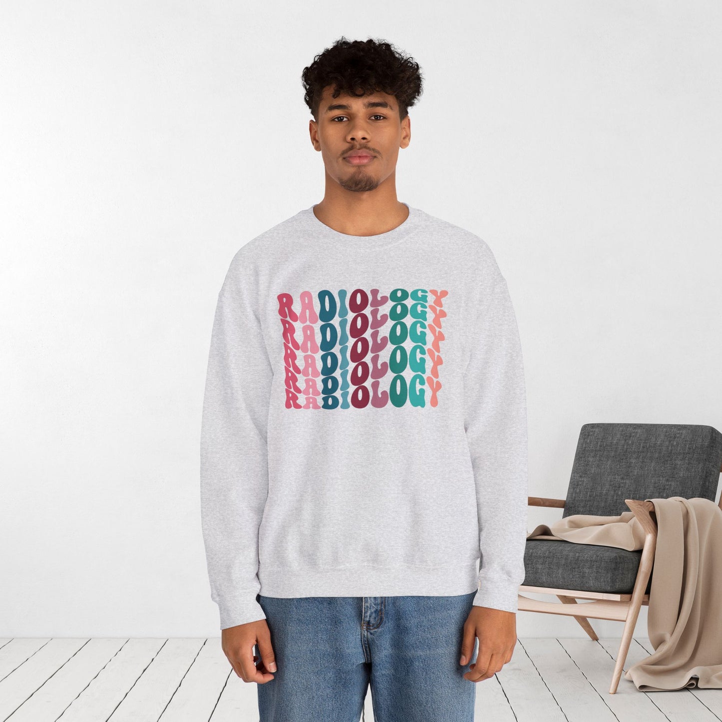 Groovy Colorful Radiology Sweatshirt for RAD Technician