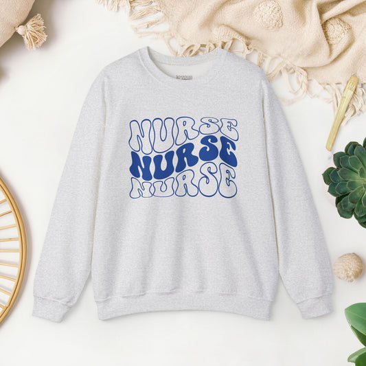 Groovy Nurse Sweatshirt - Registered Nurse Sweatshirt