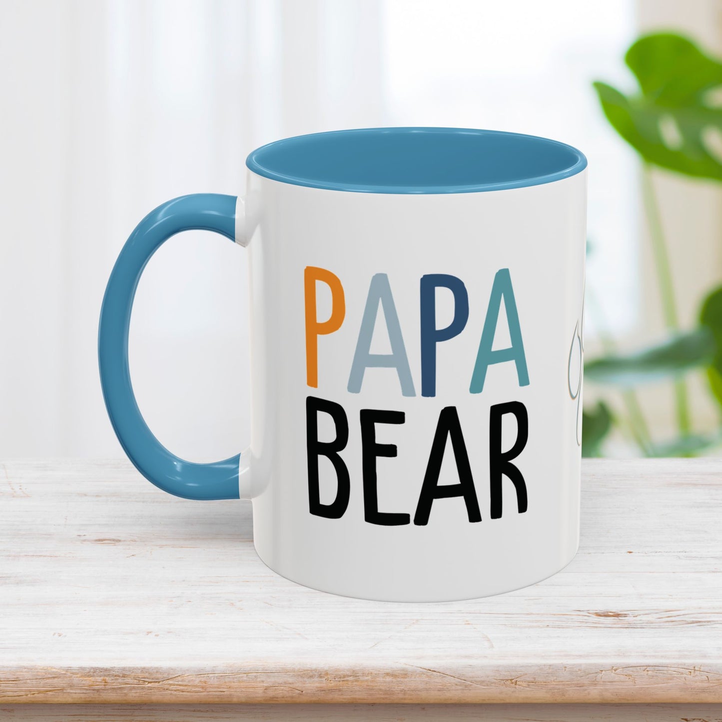 Personalized Papa Bear Coffee Mug with Kids Names - Custom Dad Gifts for Father's Day