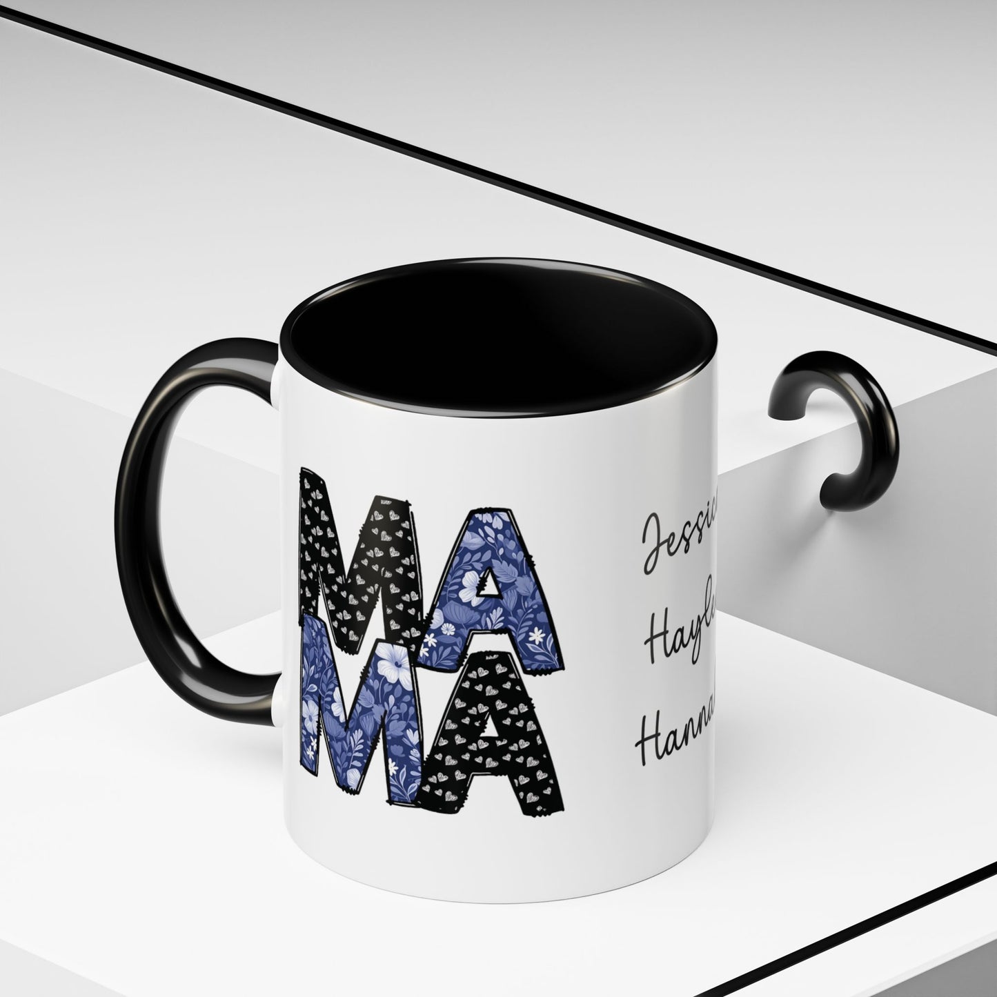 Personalized Mama Coffee Mug with Kids Names - Custom Mom Gifts for Mother's Day