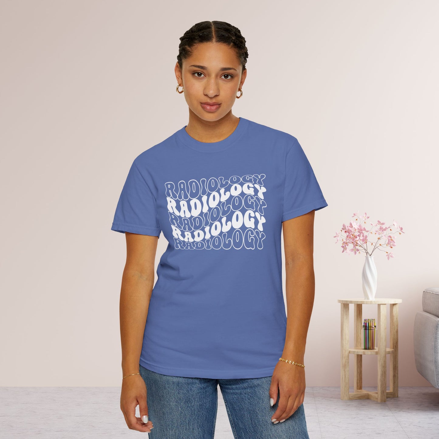 Groovy White Comfort Colors Radiology Tee