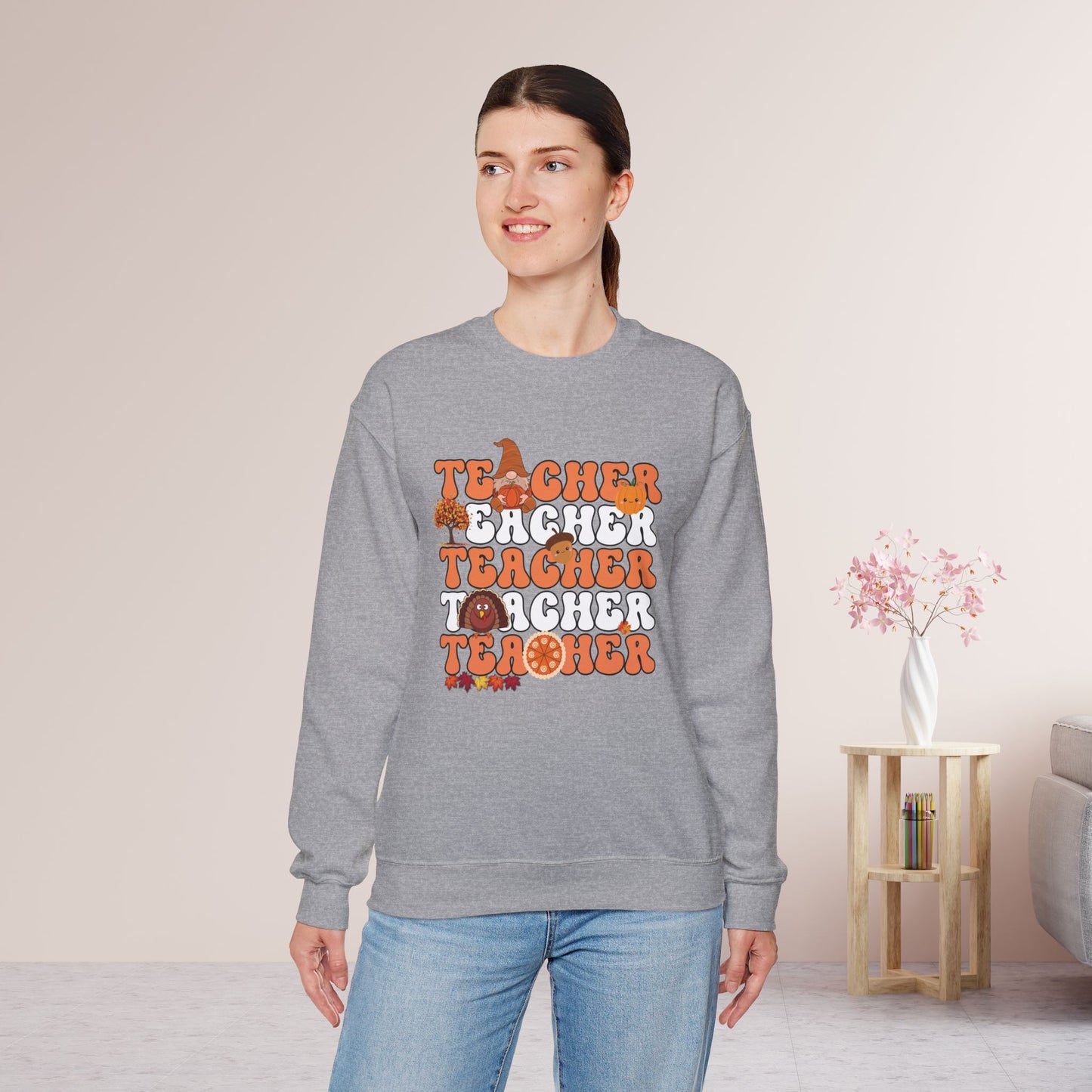 Groovy Thanksgiving Teacher Sweatshirt