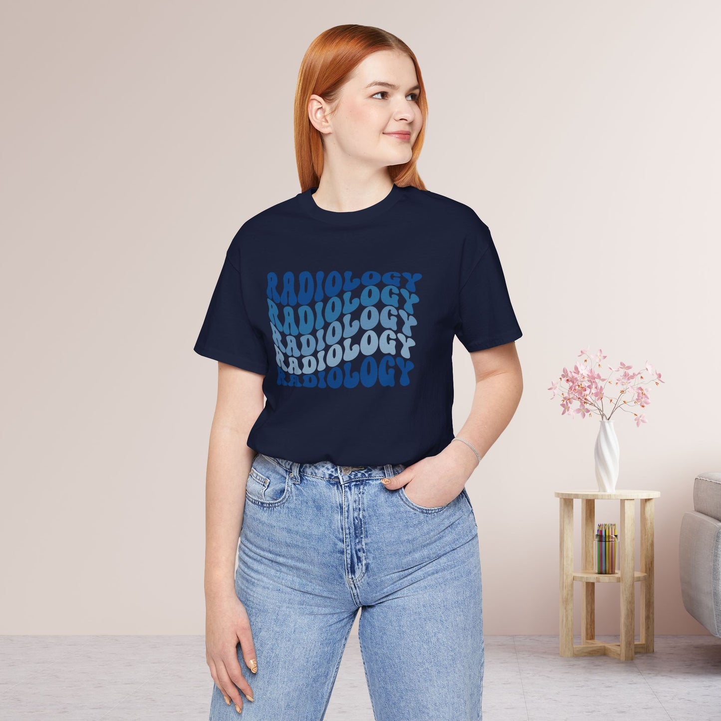 Groovy Blue Radiology Soft Cotton Tee