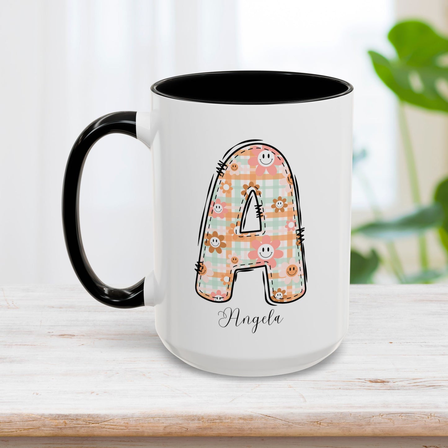 Custom Name Initial Letter Mug - Personalized Gifts A-Z