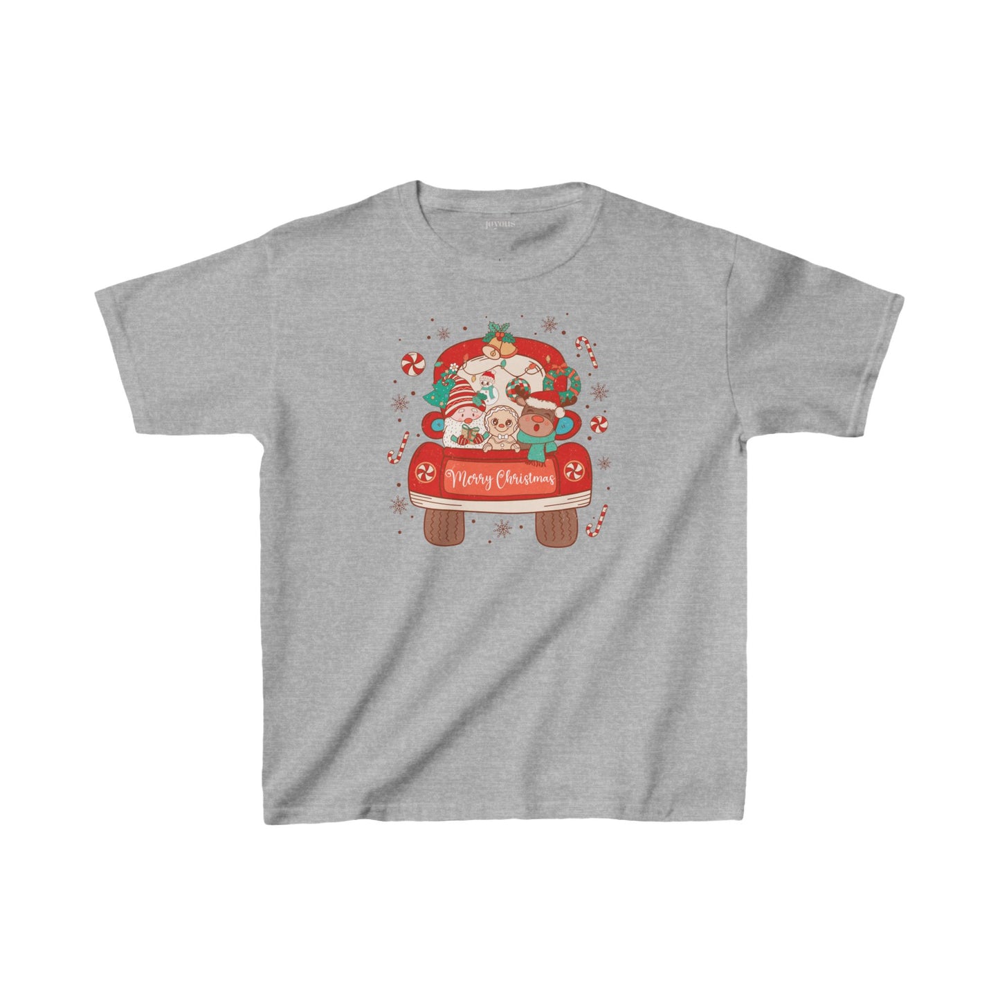 Merry Christmas Youth Christmas Shirt - Retro Christmas Tee