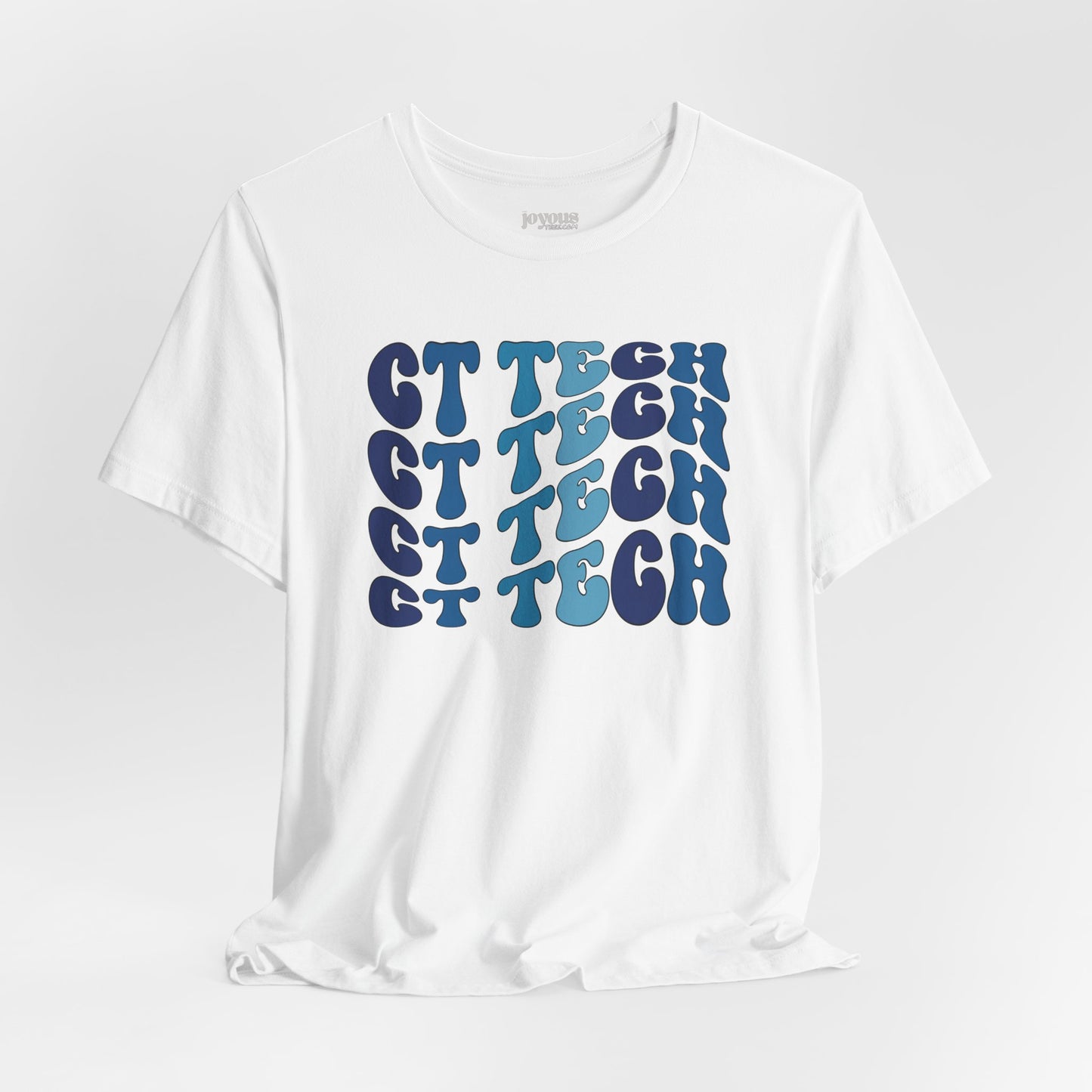 Groovy Blue CT Tech Shirt - CT Technologist Soft Cotton Tee