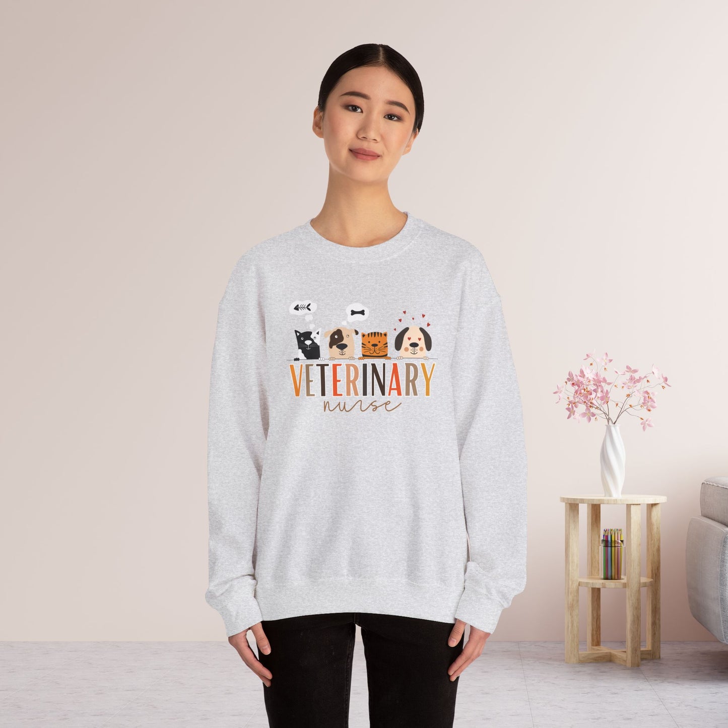 Veterinary Nurse Crewneck Sweatshirt for VET Nurse