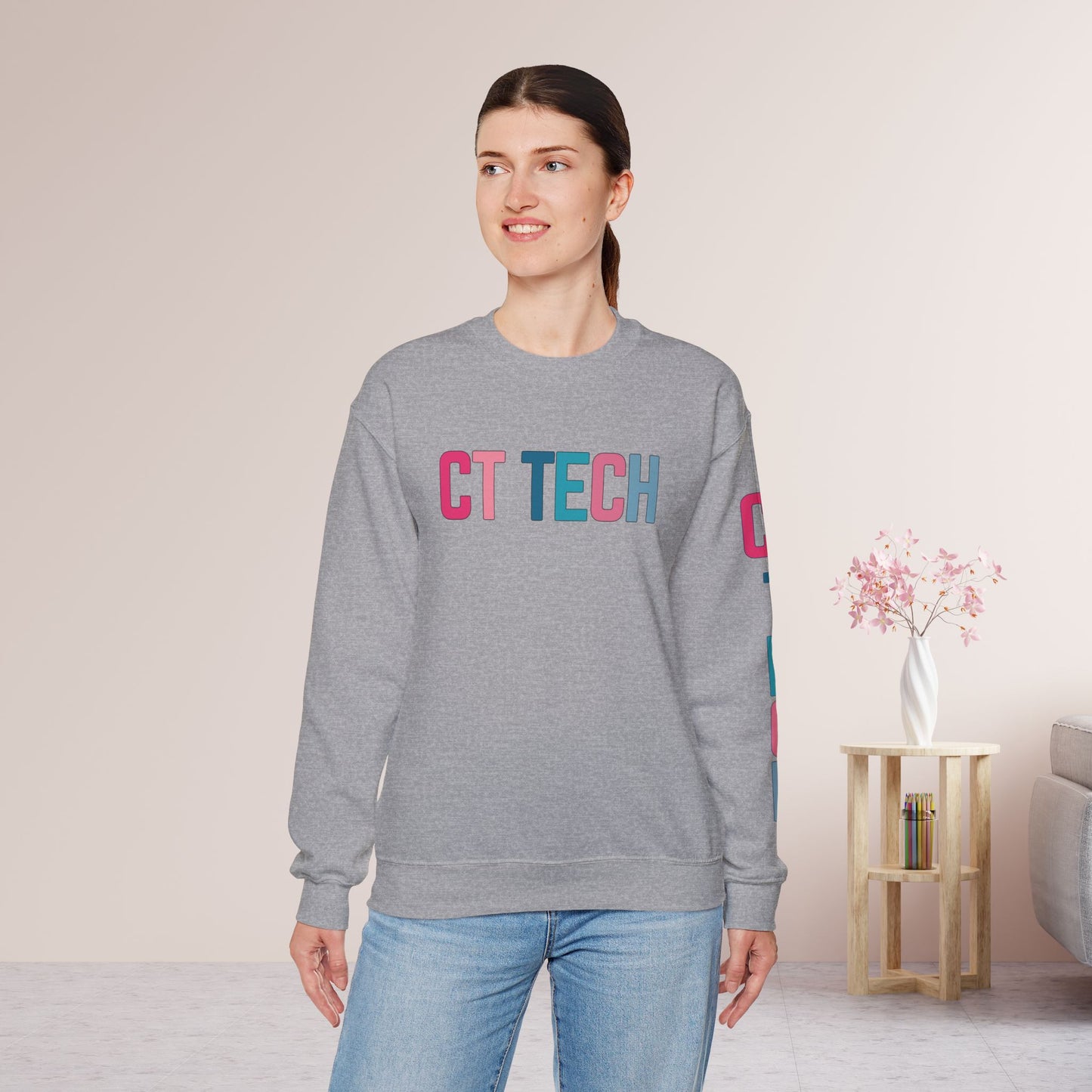 Trendy Colorful CT Tech Sweatshirt