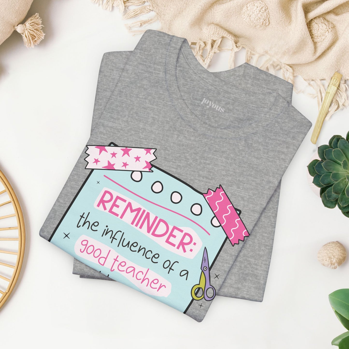 Trendy Motivational Teacher Soft Cotton Tee