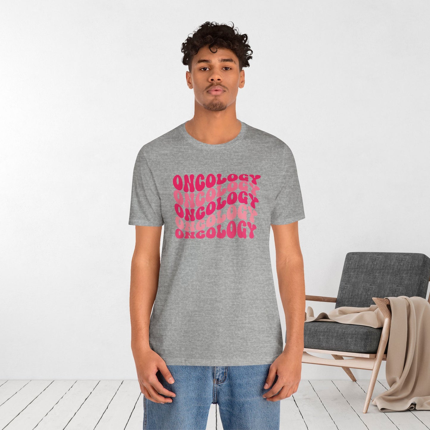 Pink Groovy Oncology Soft Cotton Tee