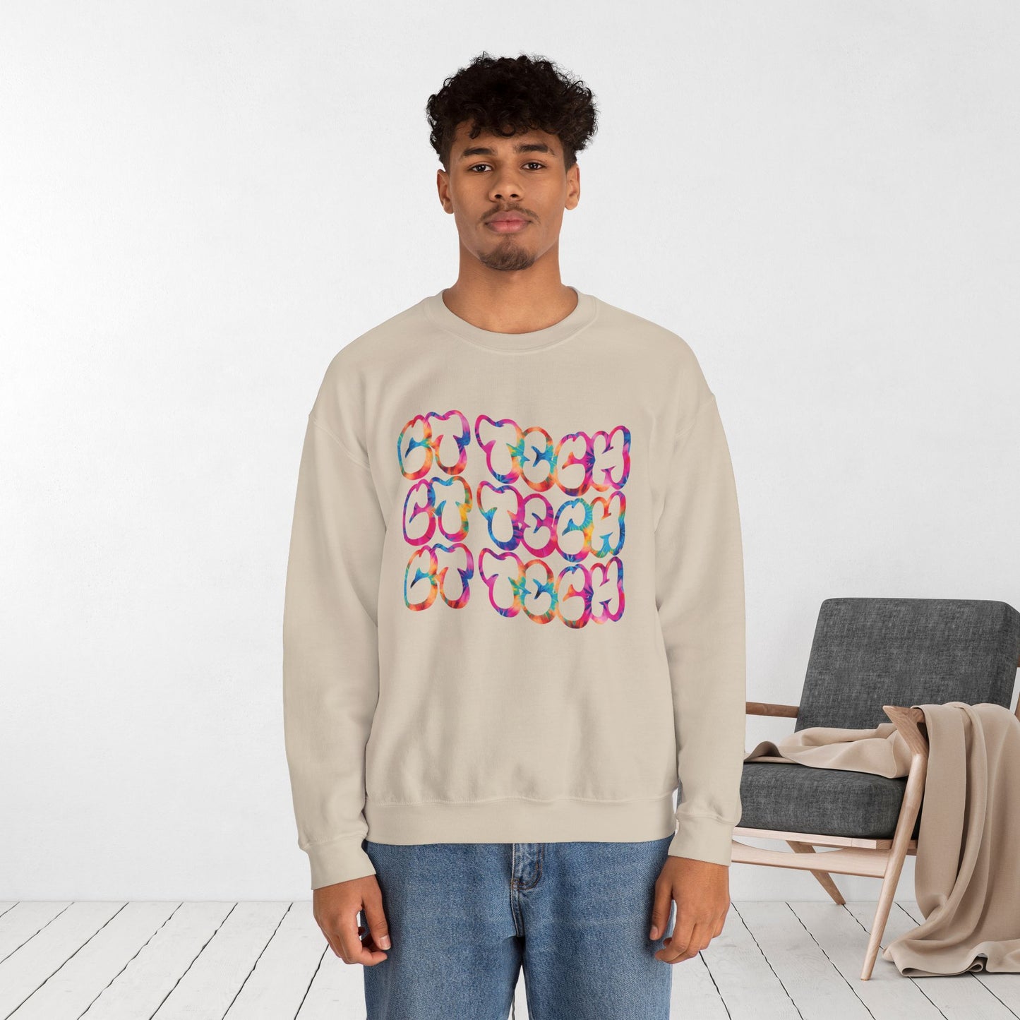 Tie Dye Groovy CT Tech Sweatshirt - CT Technologist Sweater