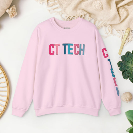 Trendy Colorful CT Tech Sweatshirt