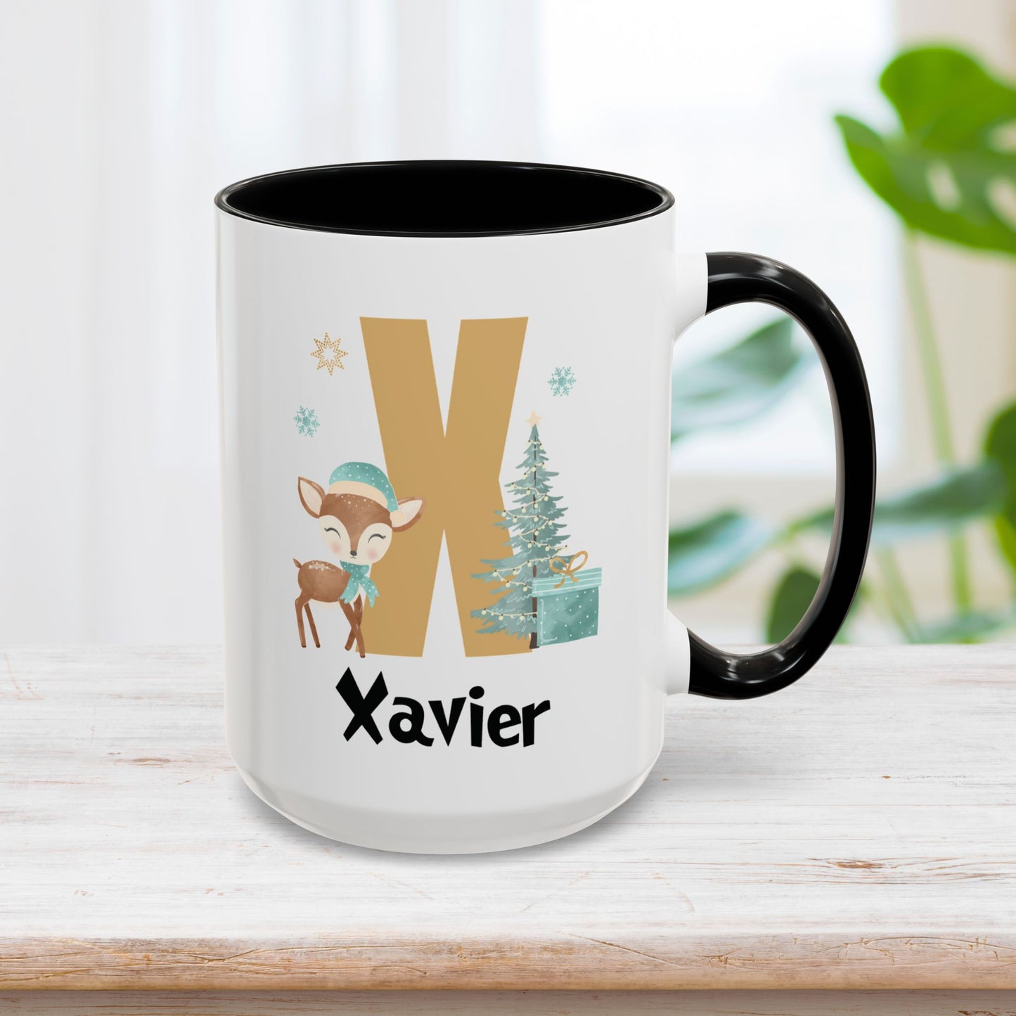 Custom Name Christmas Initial Letter Mug - Personalized Christmas Gifts A-Z