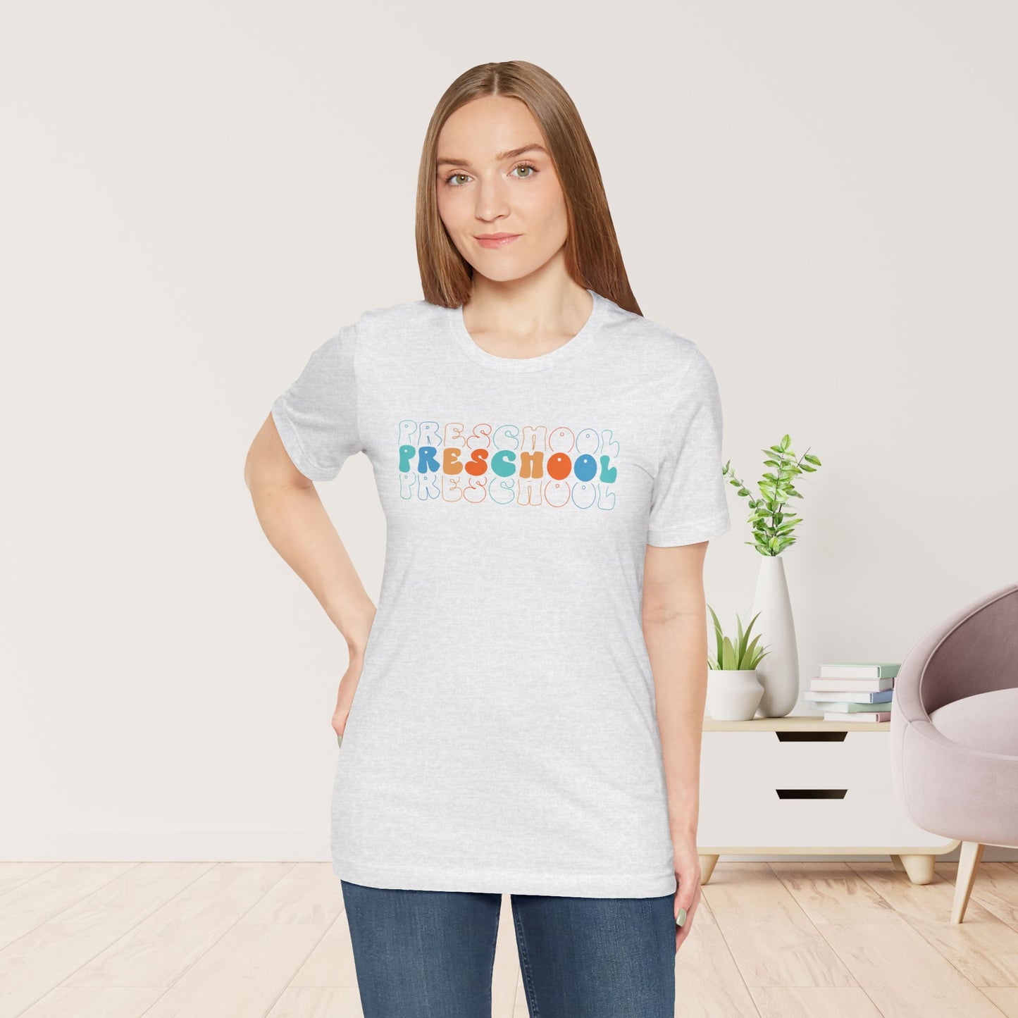 Trendy Preschool Teacher Soft Cotton Tee