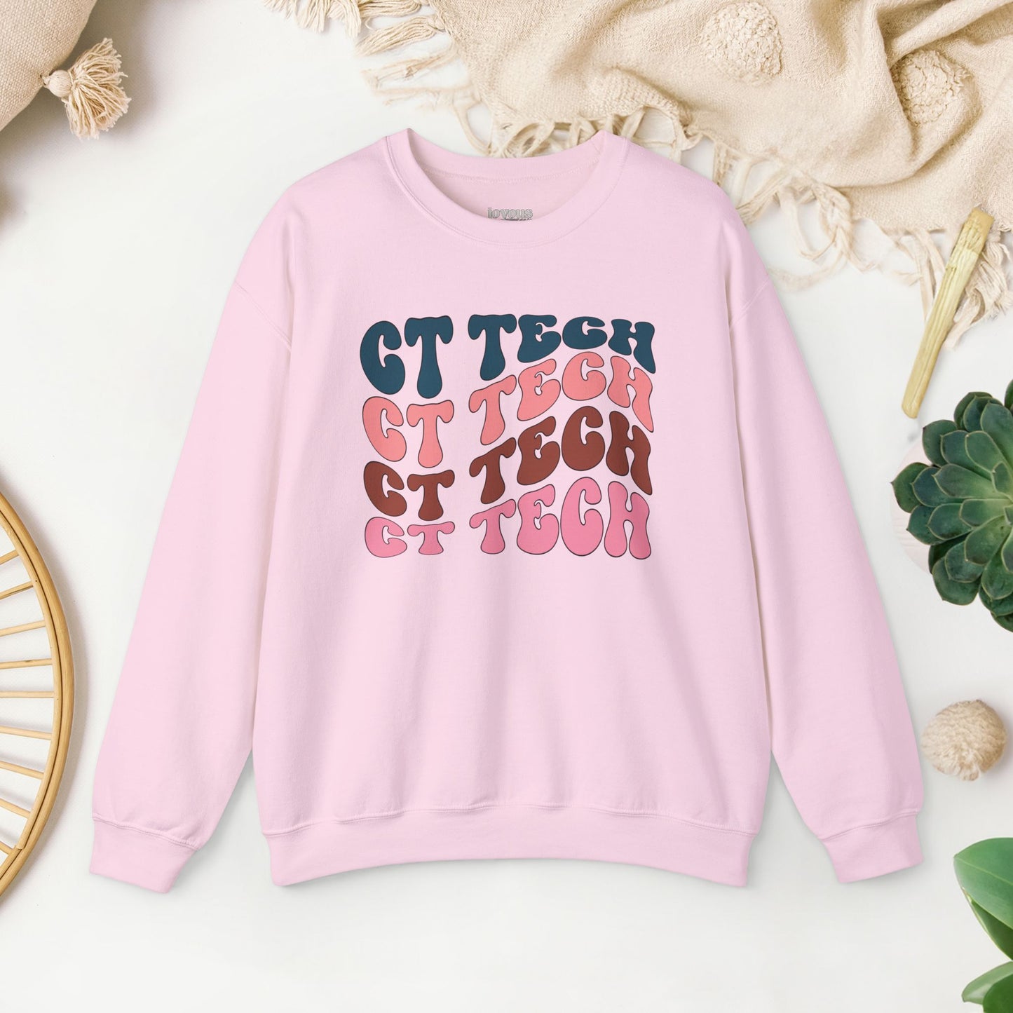 Groovy Colorful CT Tech Sweatshirt - CT Technologist Sweater