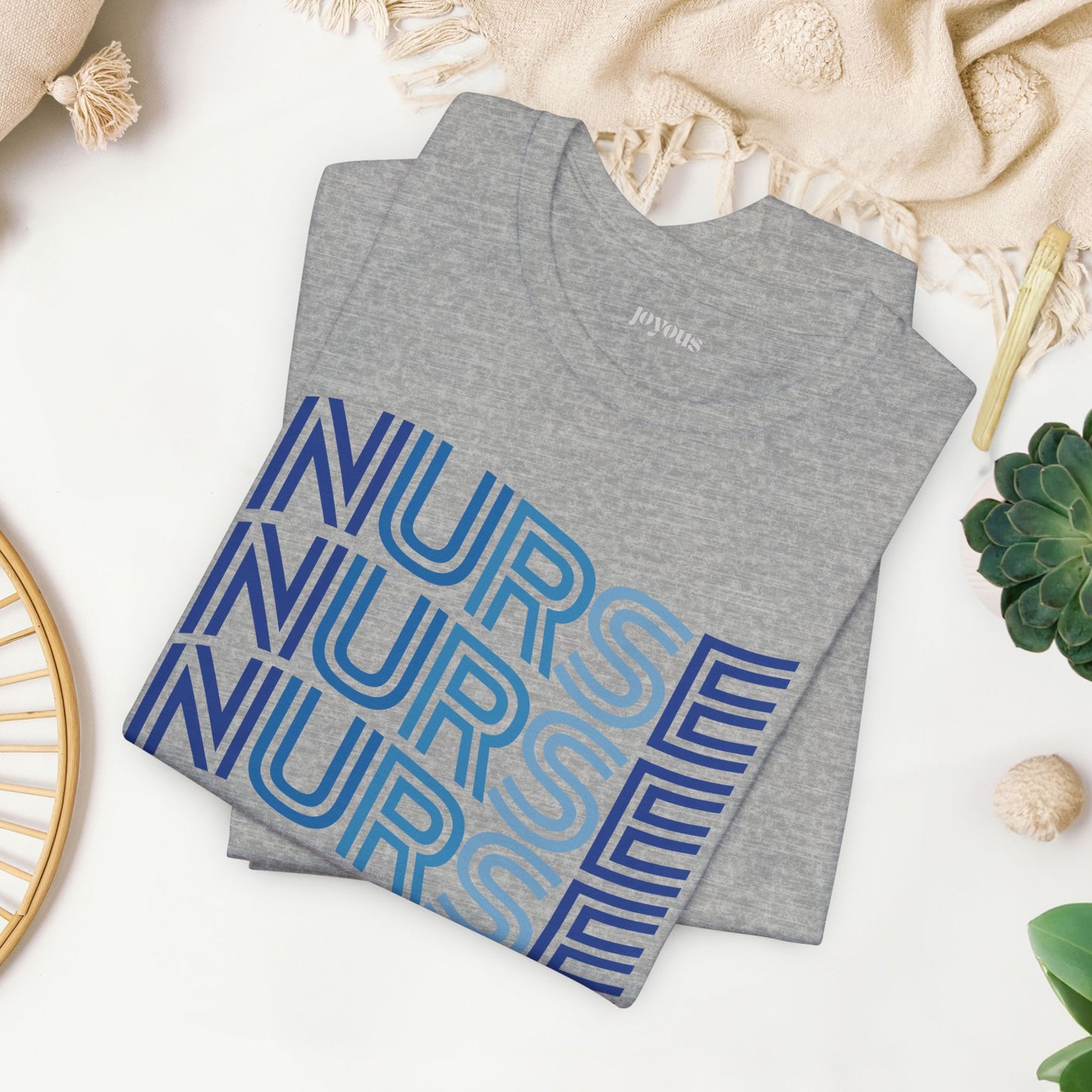 Wavy Nurse Shirt - Registered Nurse Soft Cotton Tee