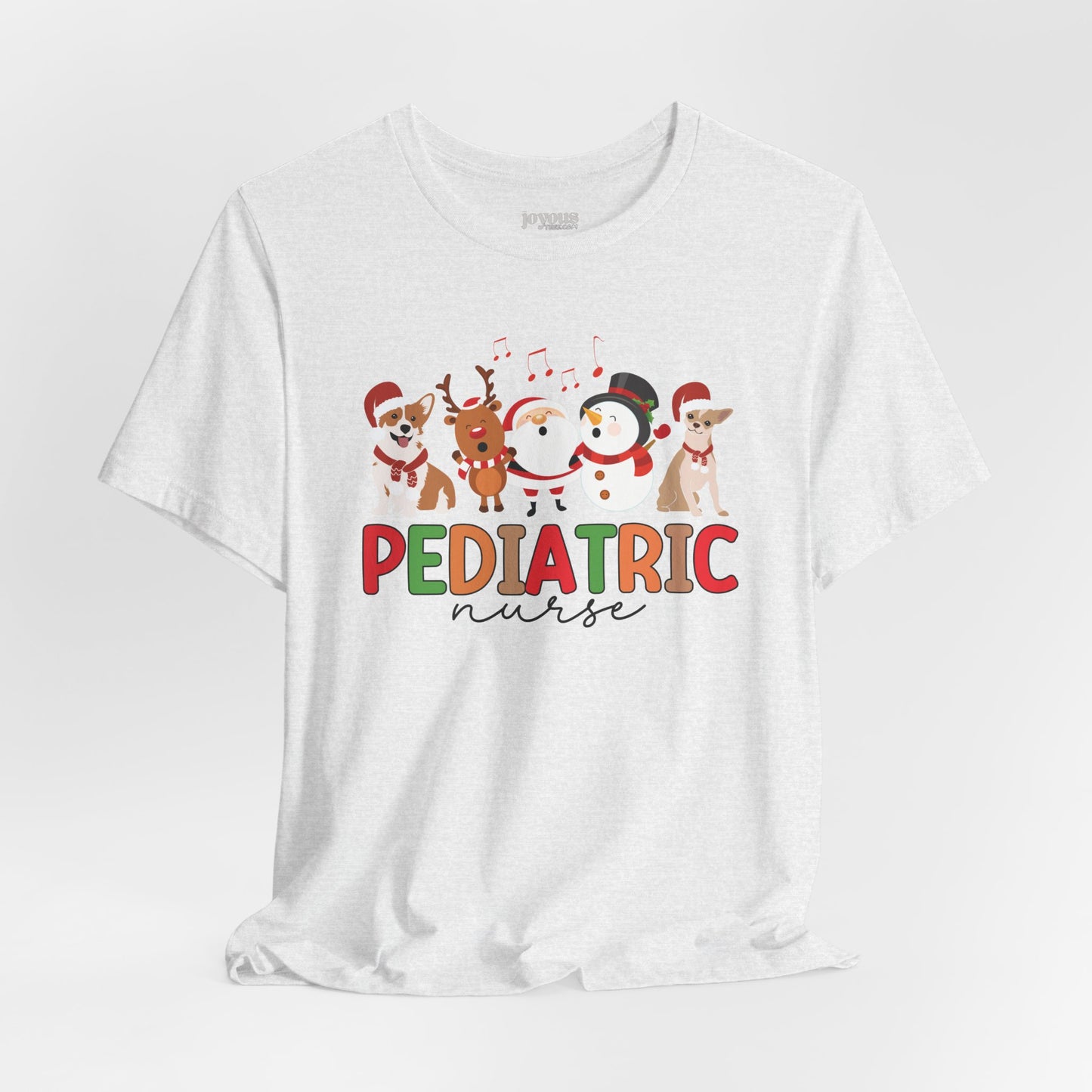 Christmas Pediatric Nurse Soft Cotton Tee