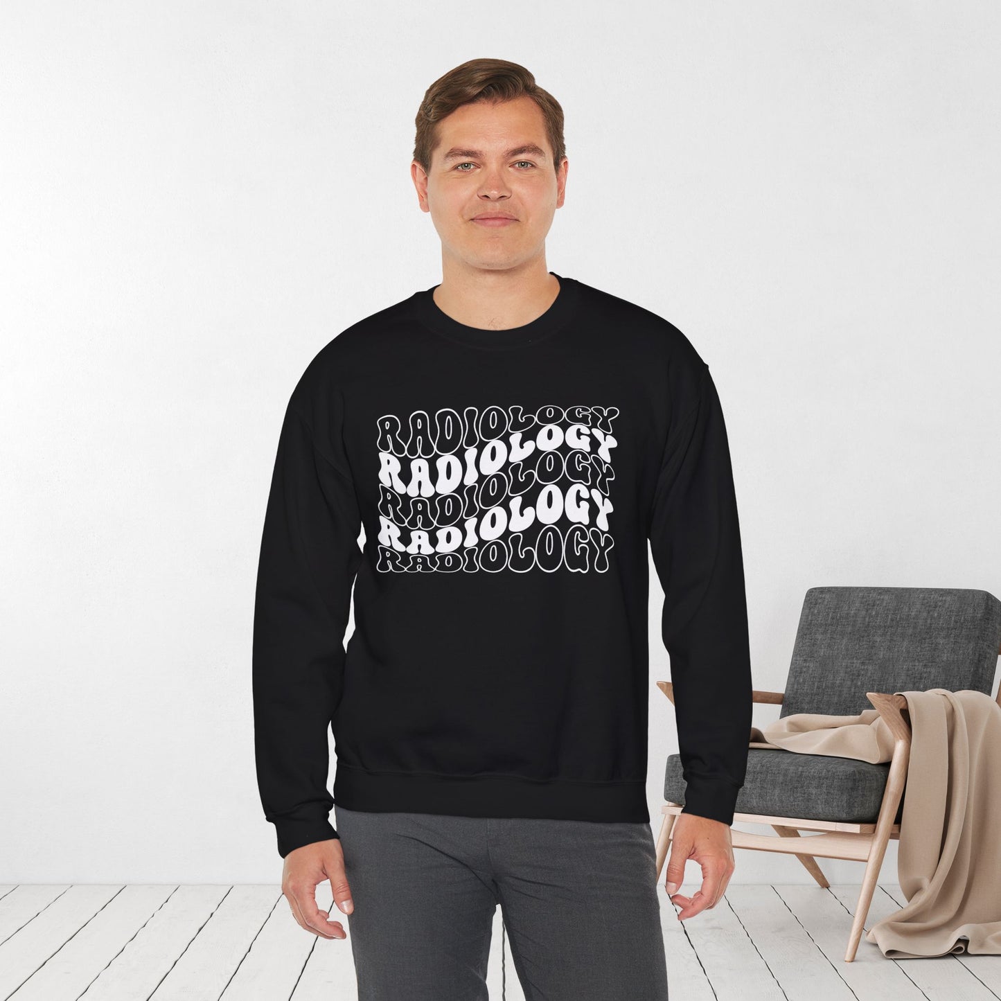 Groovy White Radiology Sweatshirt for RAD Technician