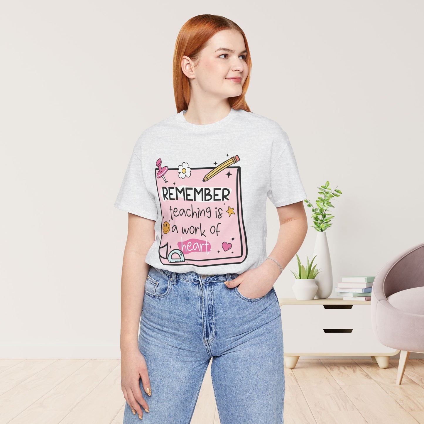 Trendy Motivational Teacher Soft Cotton Tee