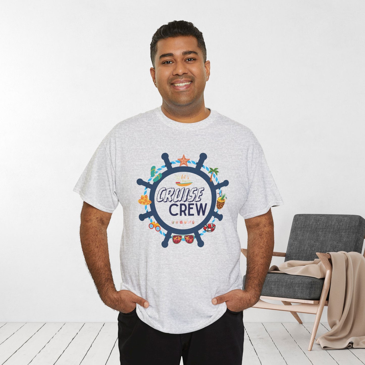 Matching Cruise Crew Shirt - Family Cruise Heavy Cotton Tee