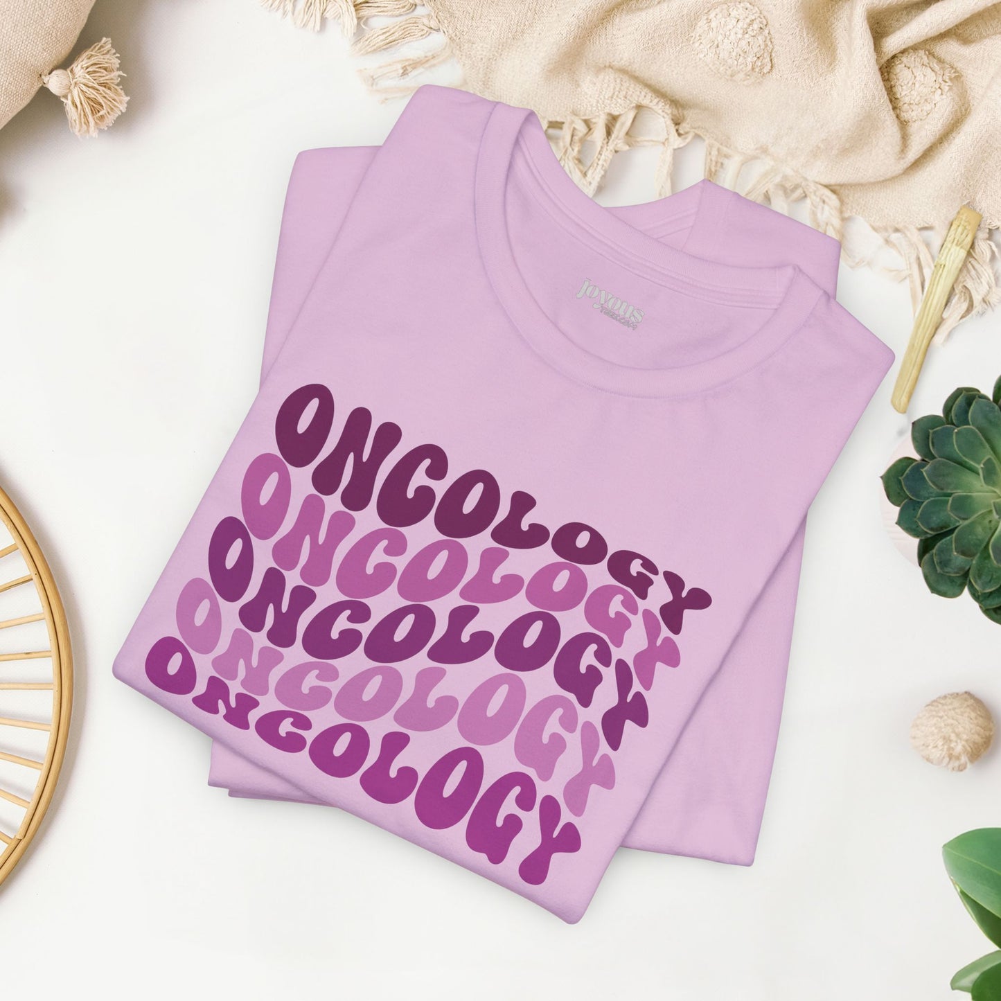 Purple Groovy Oncology Soft Cotton Tee