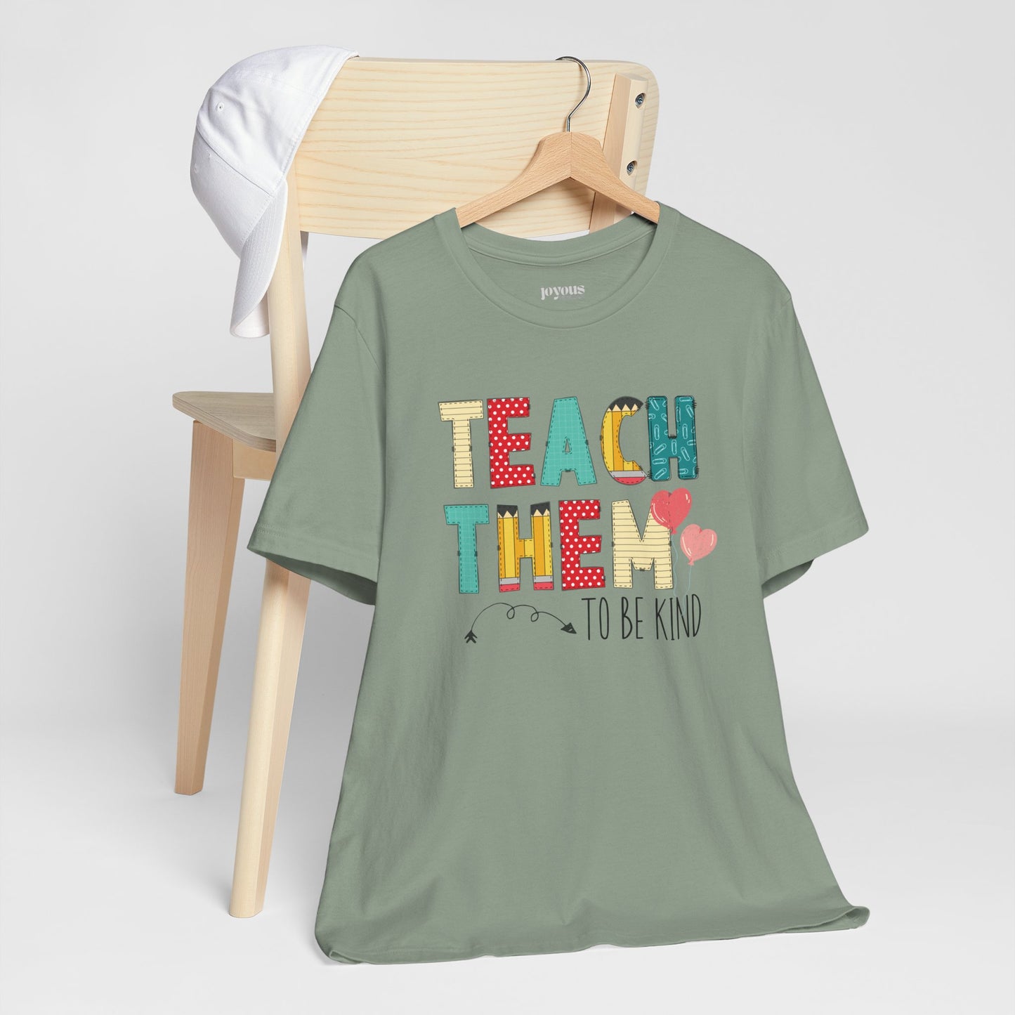 Teach Them to Be Kind Teacher Soft Cotton Tee