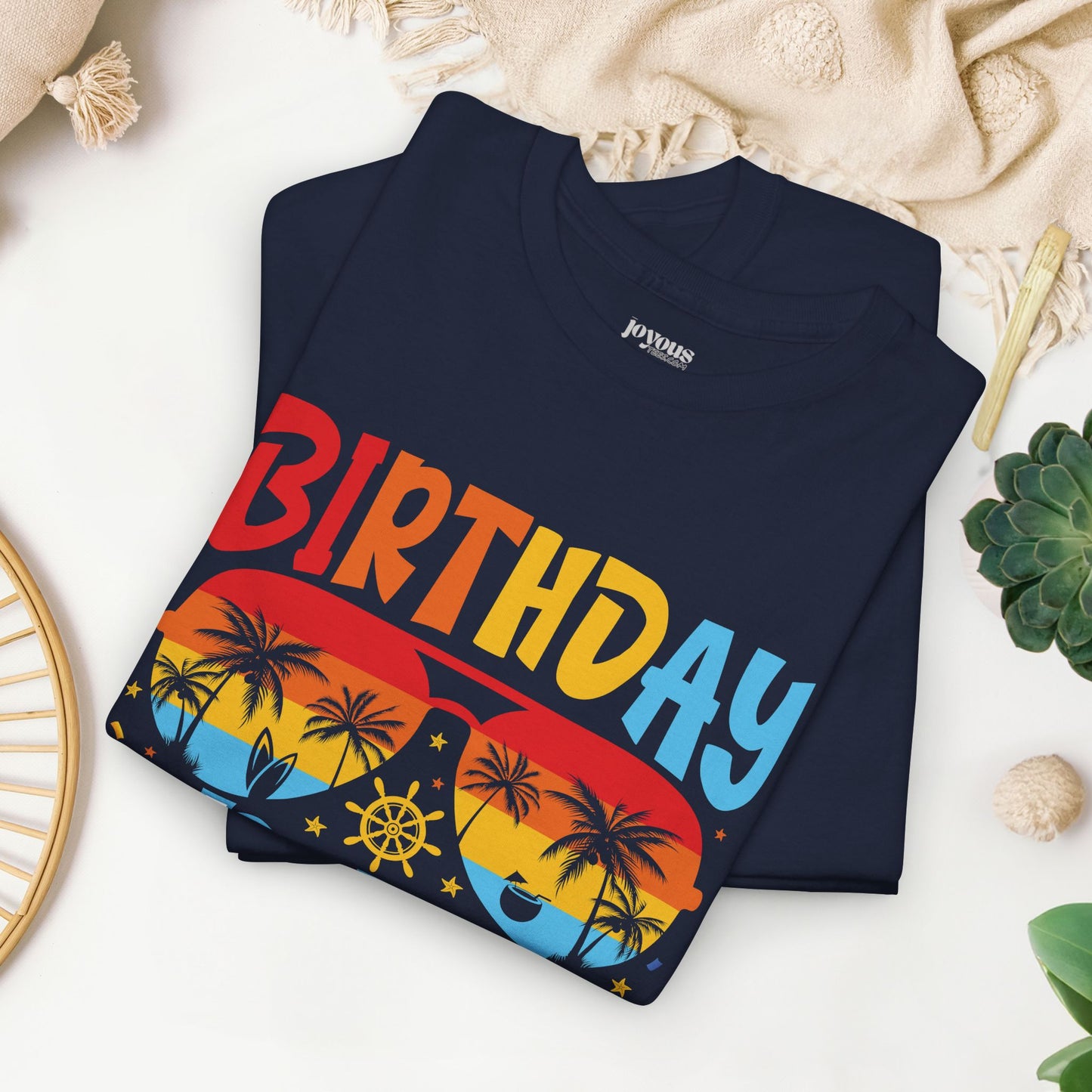 Birthday Cruise Squad Shirt - Family Cruise Vacation Heavy Cotton Tee