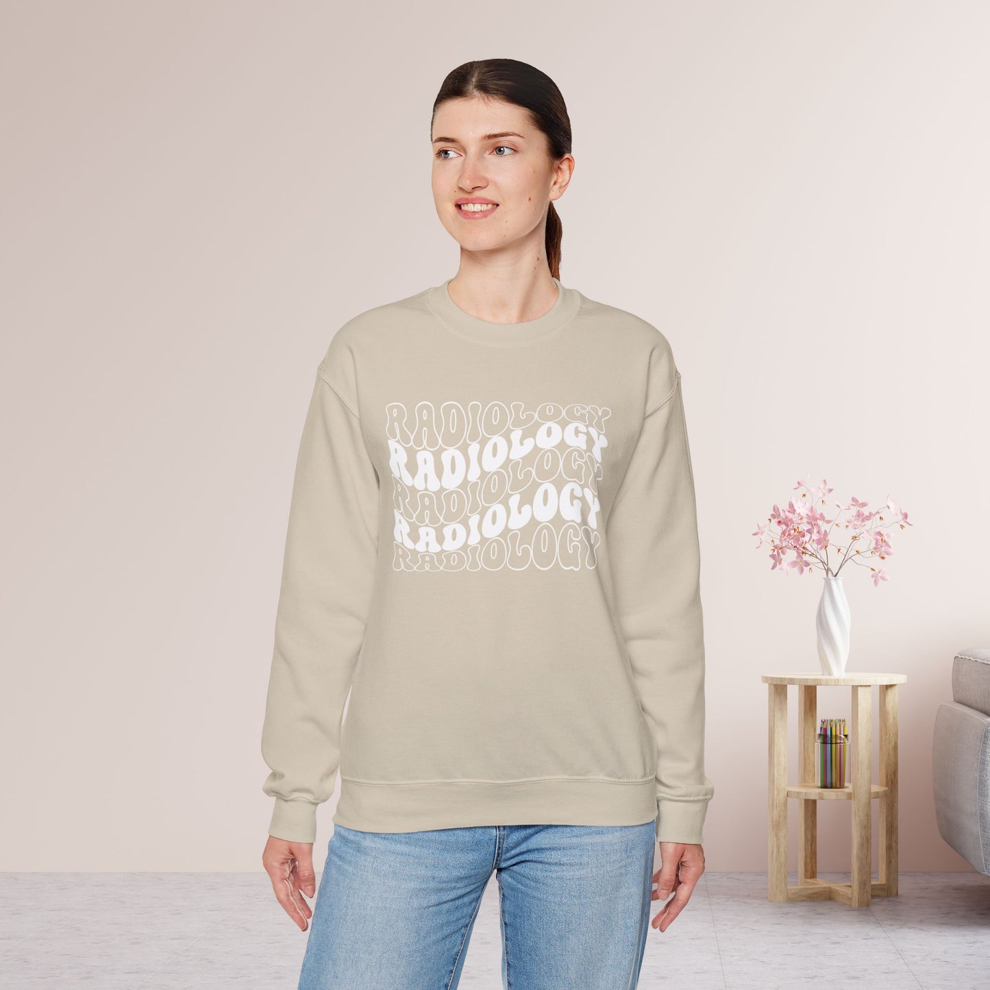 Groovy White Radiology Sweatshirt for RAD Technician