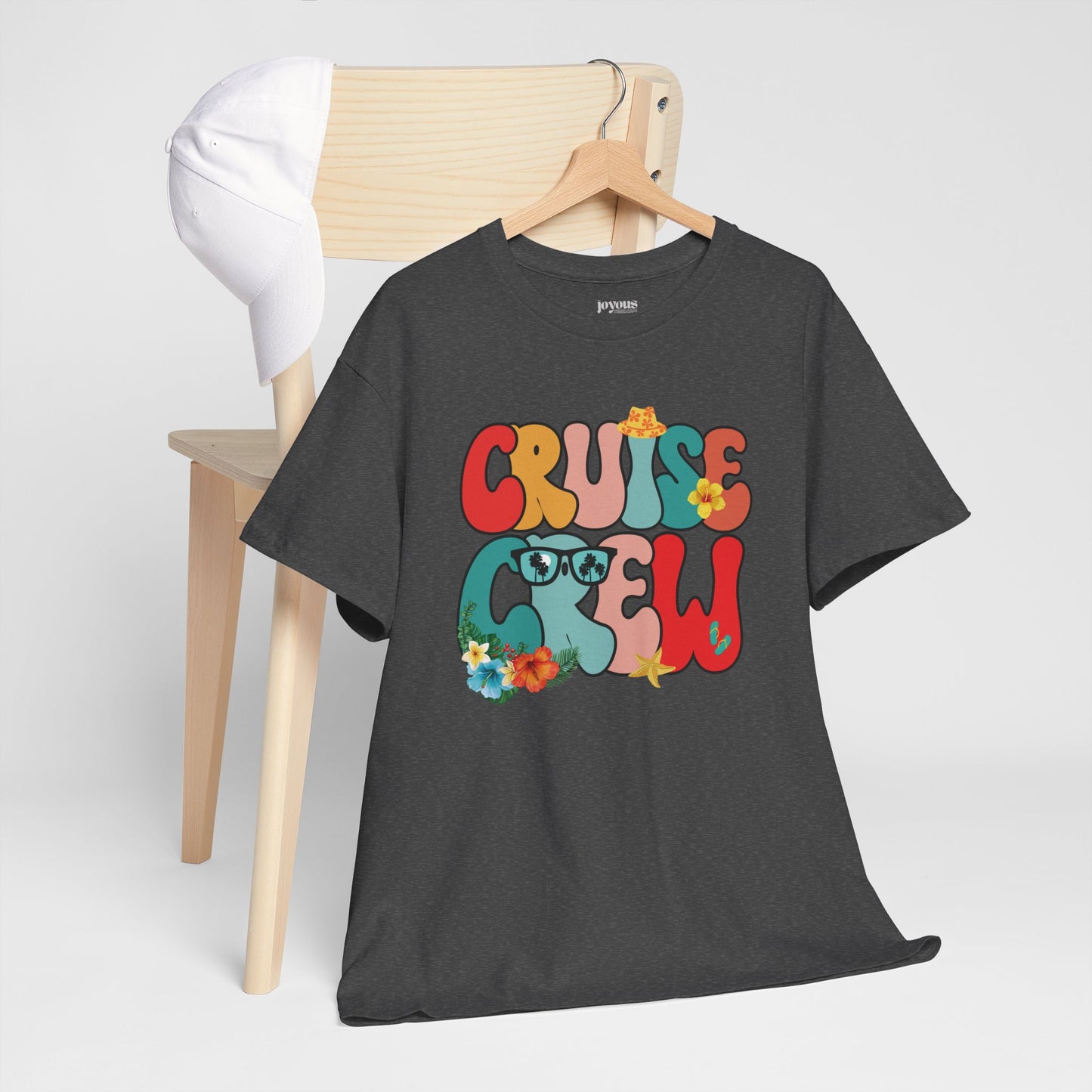 Groovy Cruise Crew Shirt - Family Cruise Vacation Heavy Cotton Tee