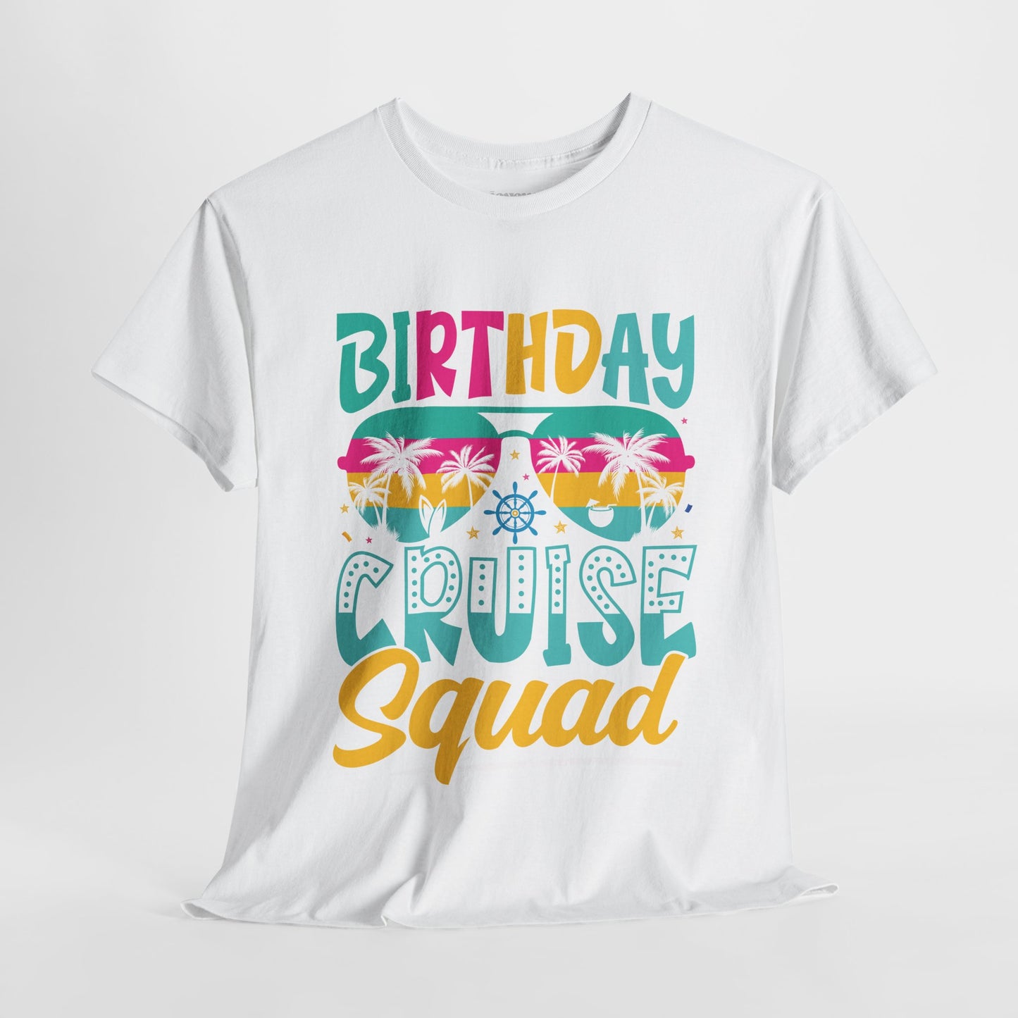 Birthday Cruise Squad Shirt - Family Cruise Vacation Heavy Cotton Tee