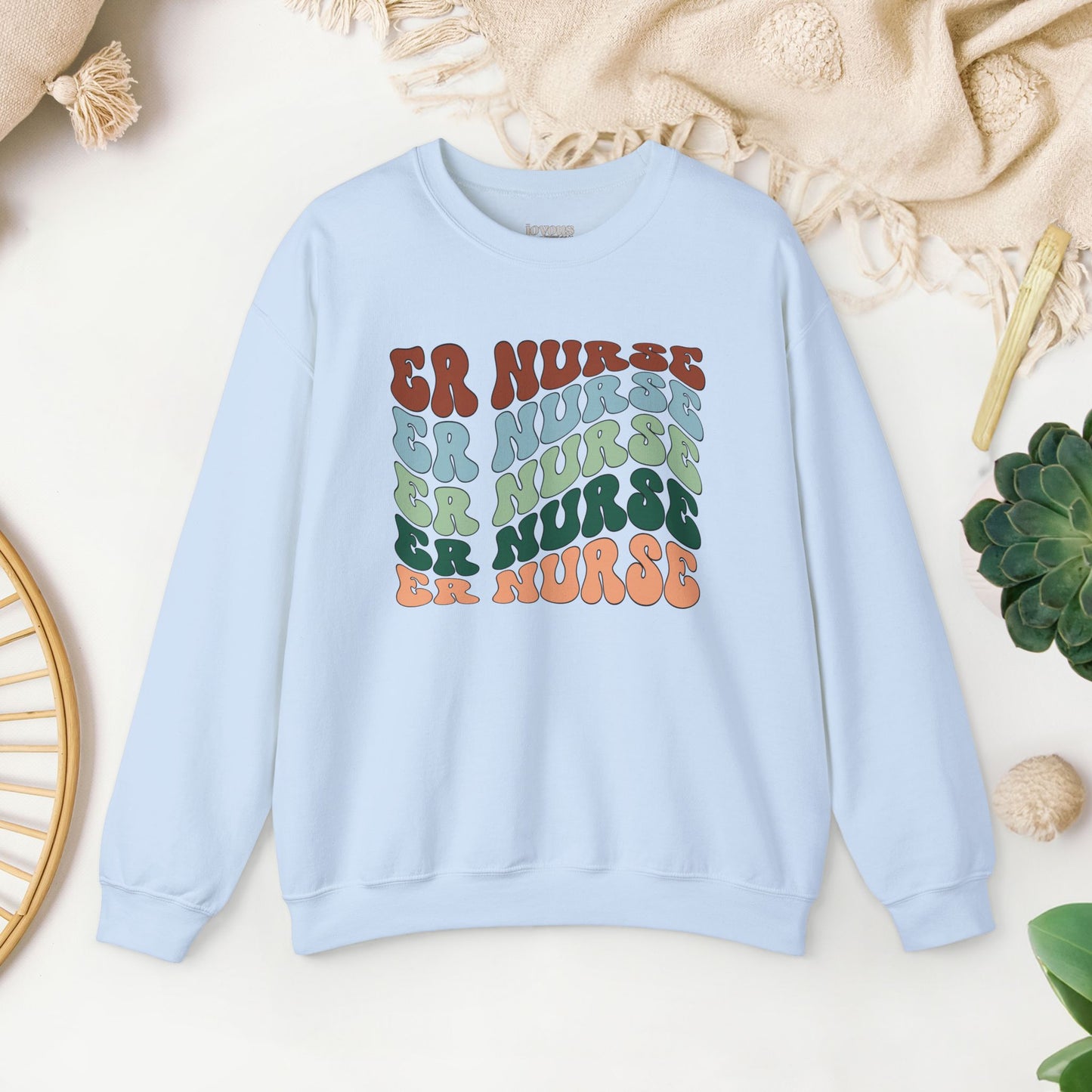 Groovy ER Nurse Sweatshirt - Emergency Nurse Pullover