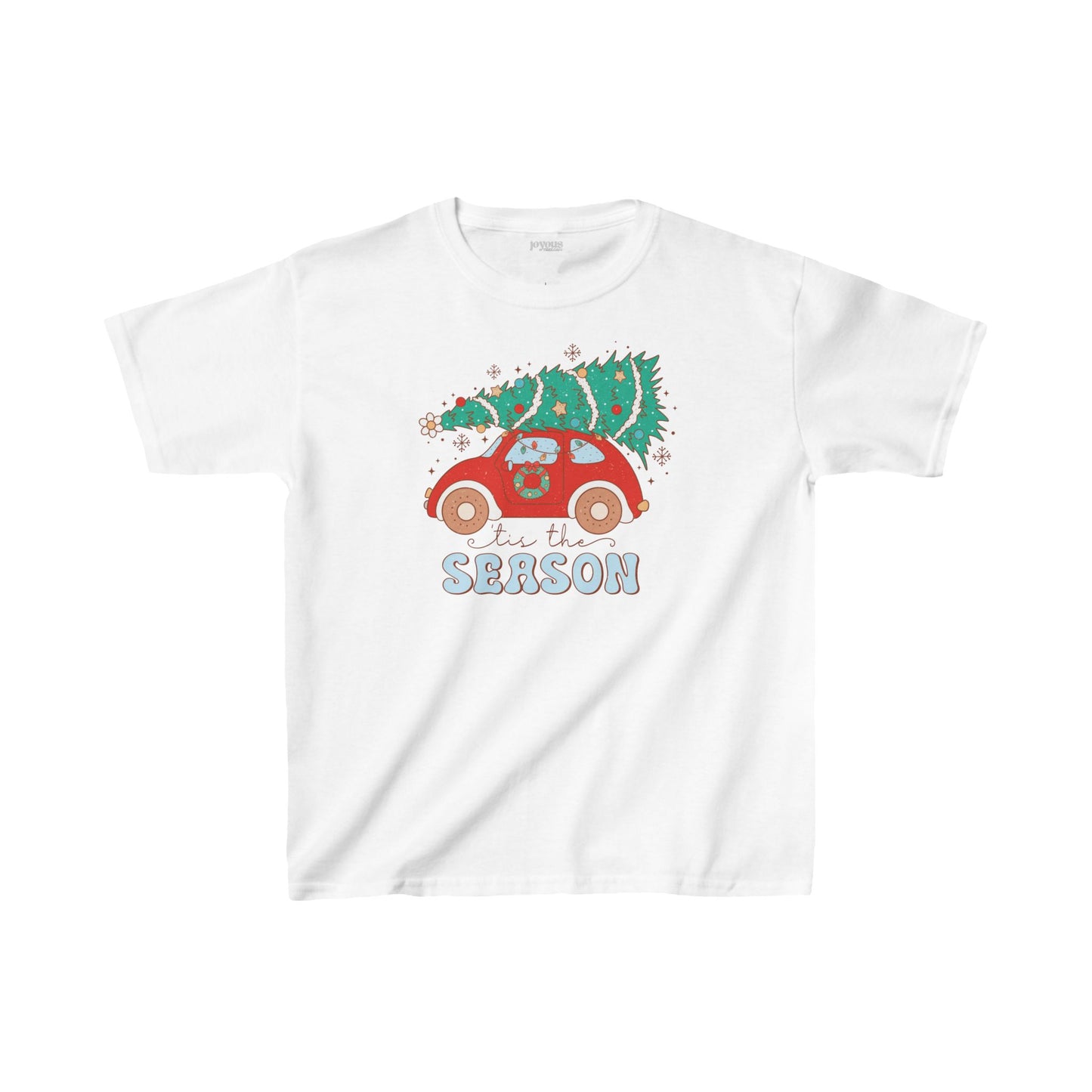 'Tis The Season Youth Christmas Shirt - Retro Christmas Tee