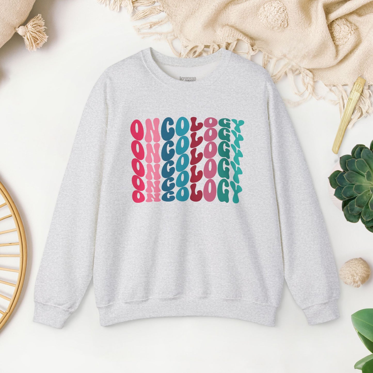 Colorful Groovy Colorful Oncology Sweatshirt