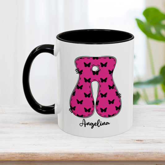 Custom Name Initial Letter Mug - Personalized Gifts A-Z