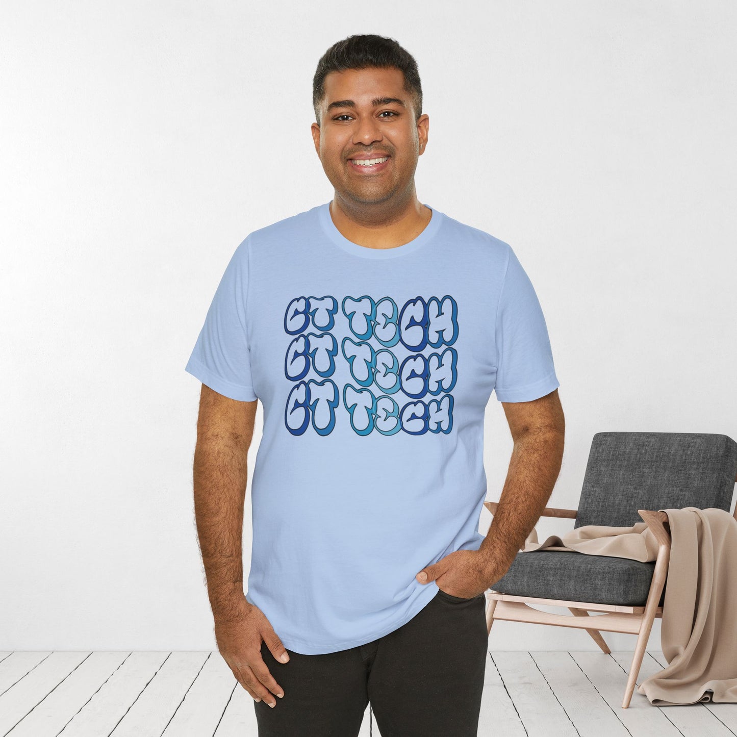 Groovy Blue CT Tech Shirt - CT Technologist Soft Cotton Tee