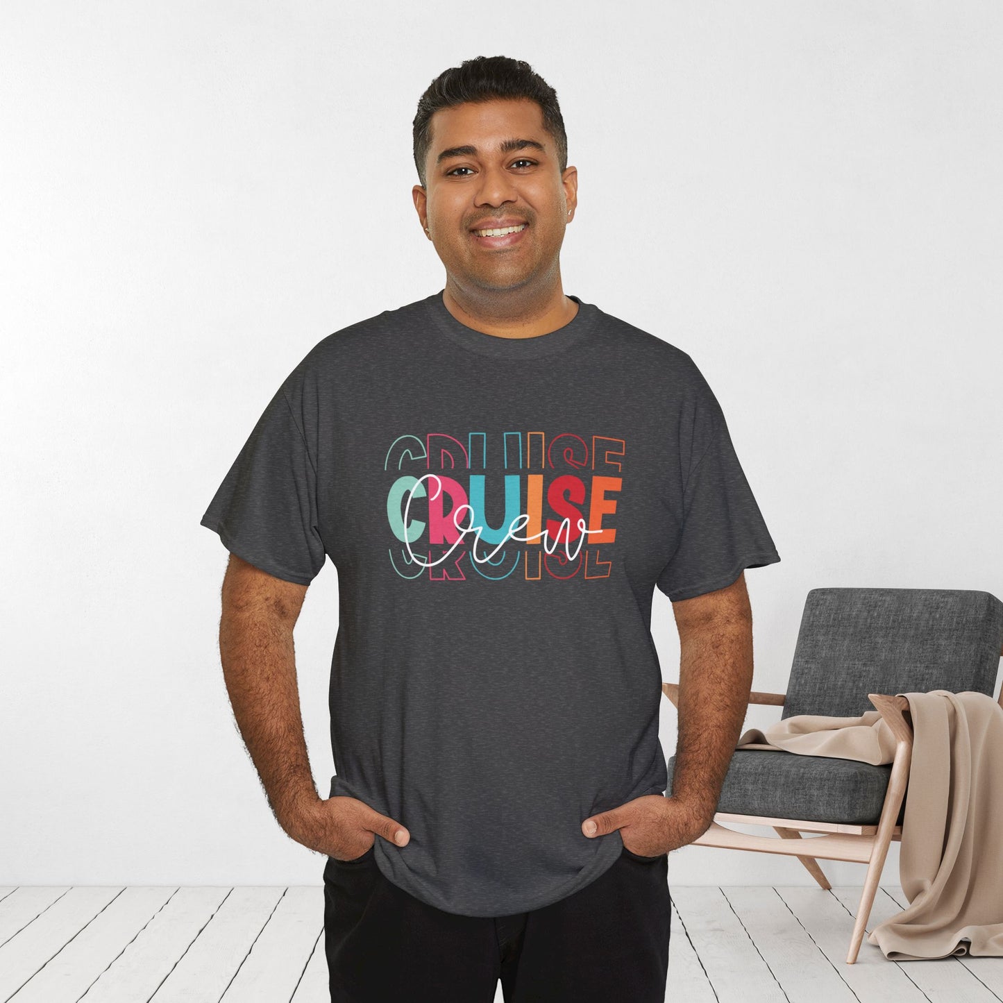 Cruise Crew Shirt - Matching Family Cruise Vacation Heavy Cotton Tee