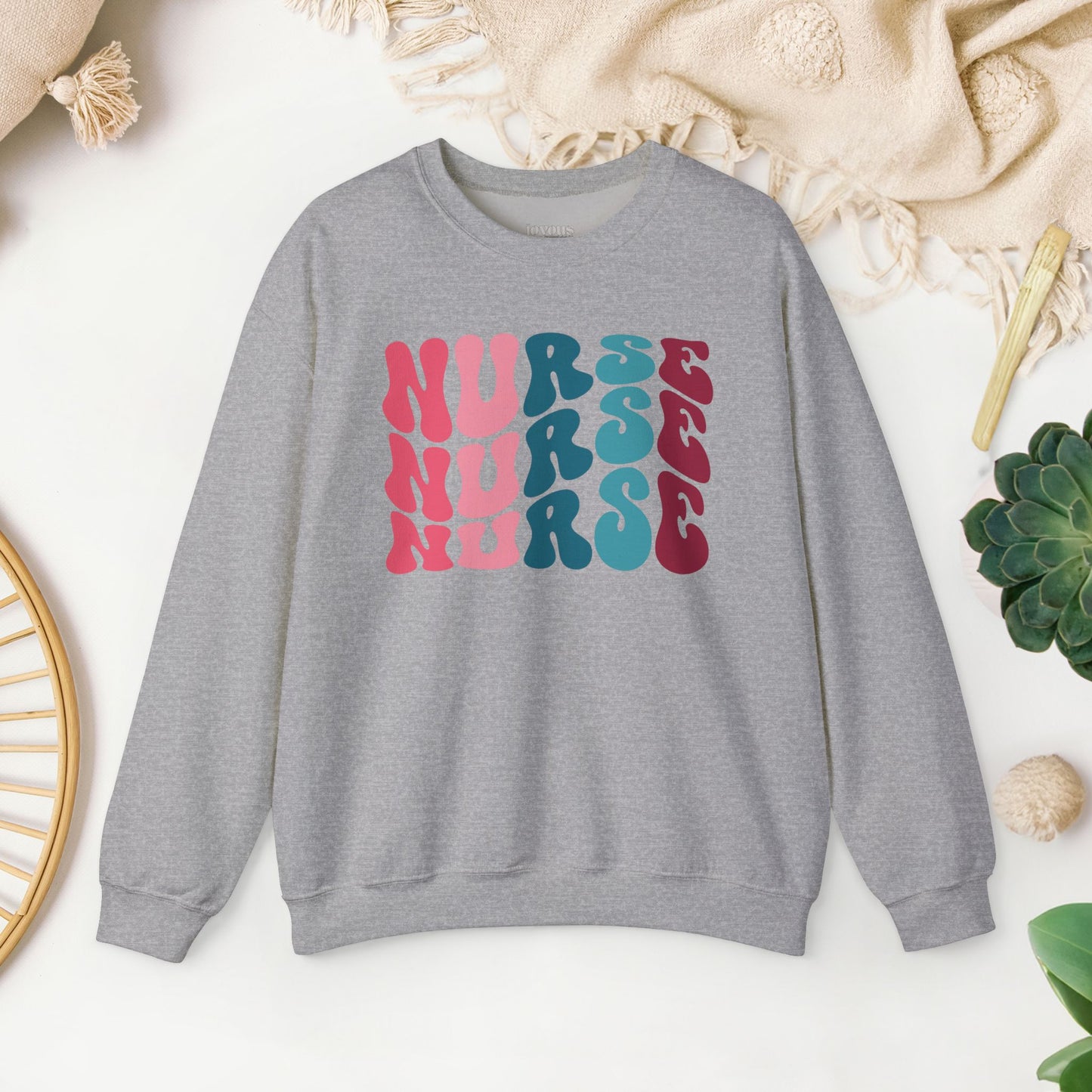 Groovy Colorful Nurse Sweatshirt