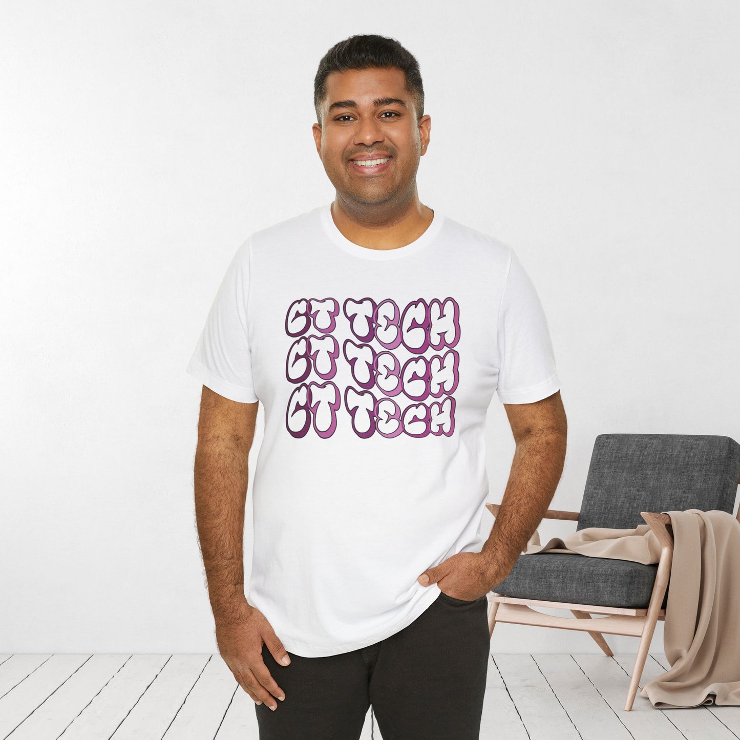 Groovy Purple CT Tech Shirt - CT Technologist Soft Cotton Tee