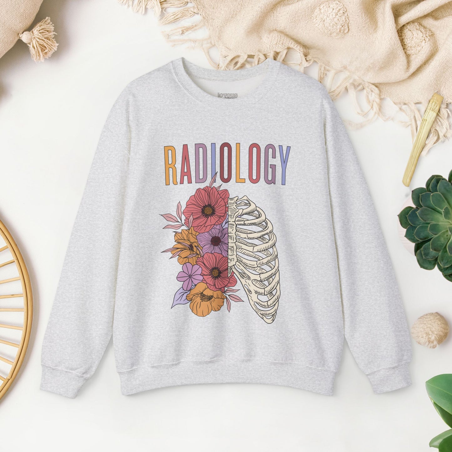 Flower Skeleton Radiology Sweatshirt