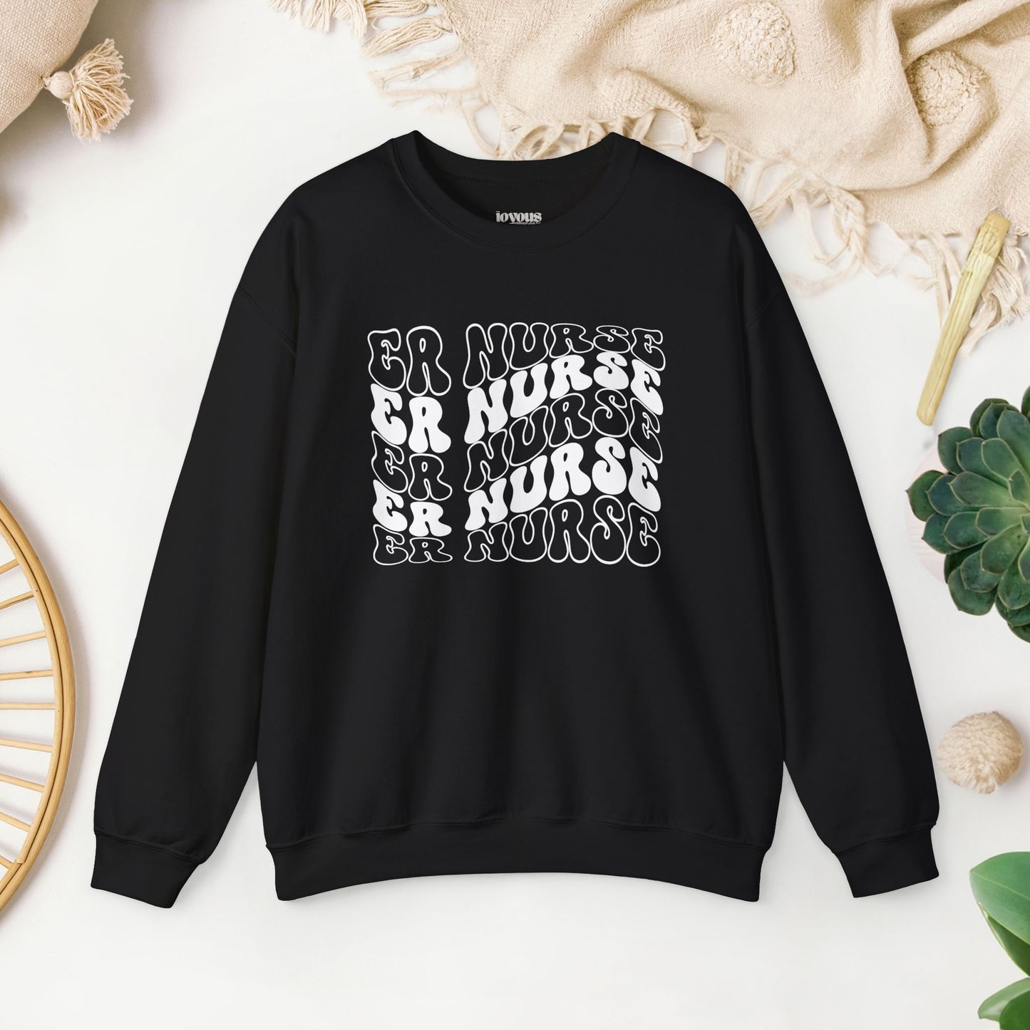 Groovy ER Nurse Sweatshirt - Emergency Nurse Pullover