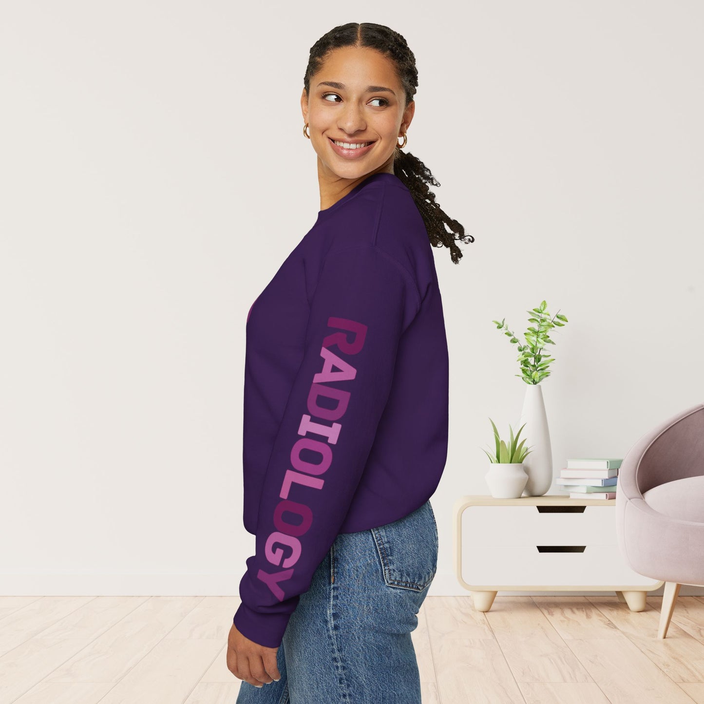 Trendy Purple Radiology Sweatshirt for RAD Technician