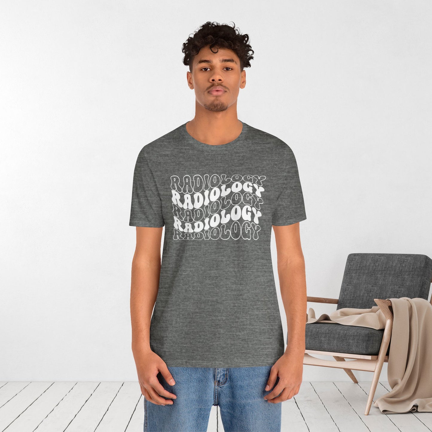 Groovy White Radiology Soft Cotton Tee