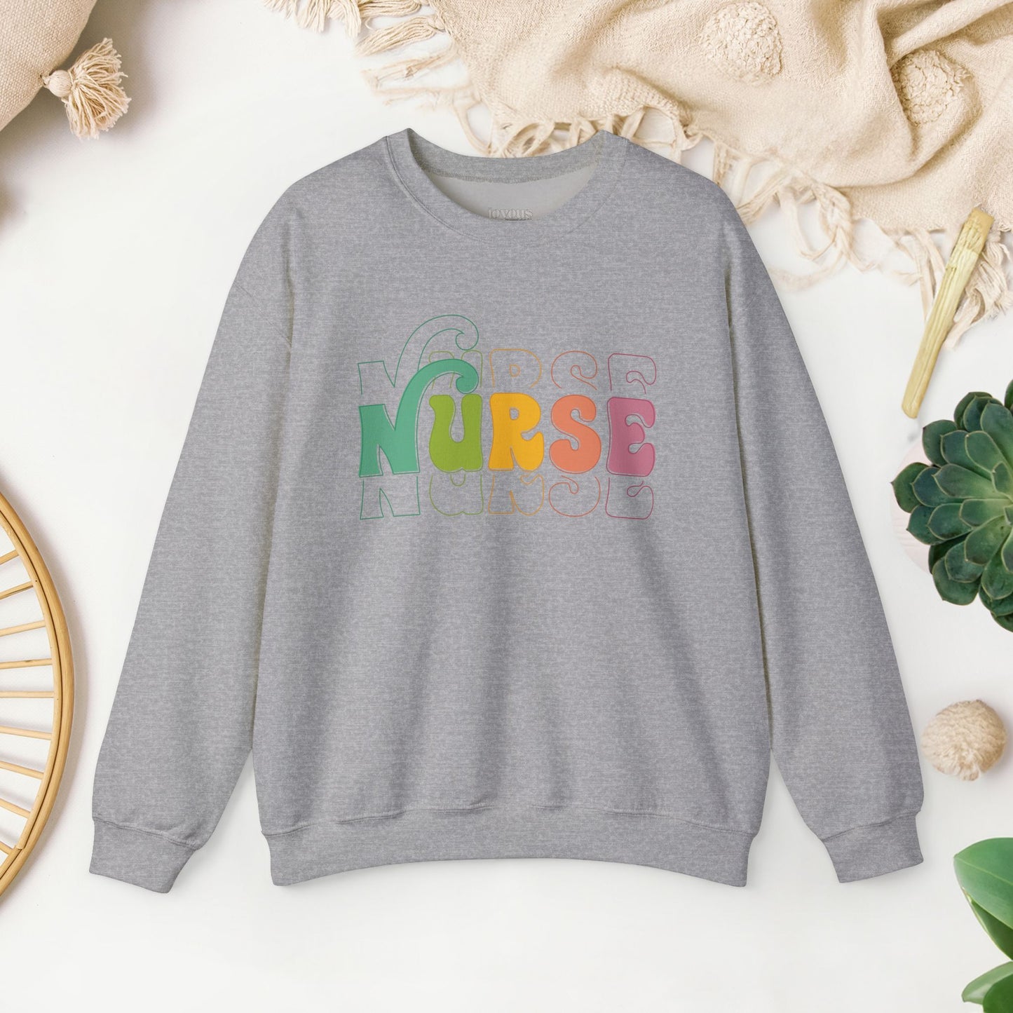 Groovy Retro Nurse Sweatshirt