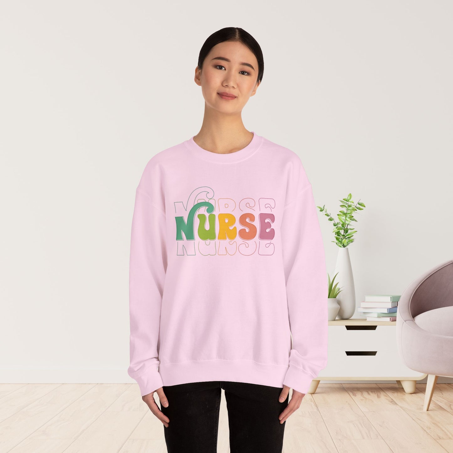 Groovy Retro Nurse Sweatshirt