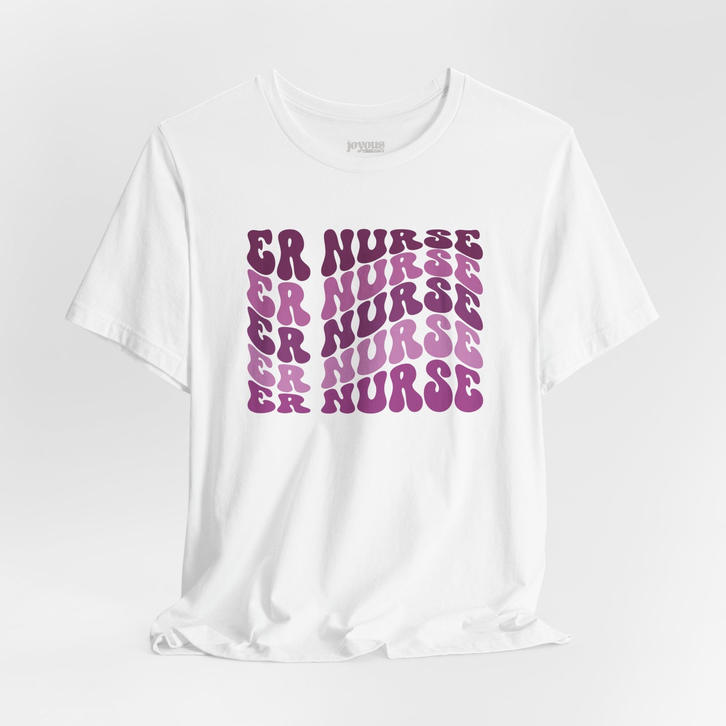 Groovy Purple ER Nurse Shirt - Emergency Nurse Soft Cotton Tee