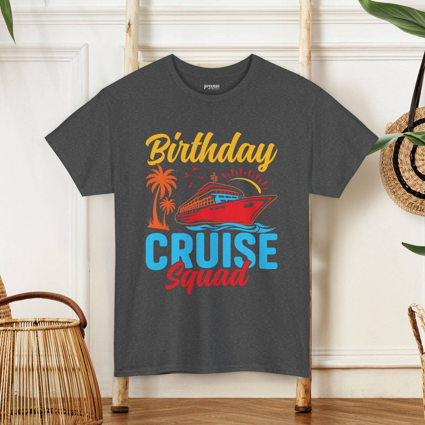 Birthday Cruise Squad Shirt - Family Cruise Vacation Heavy Cotton Tee