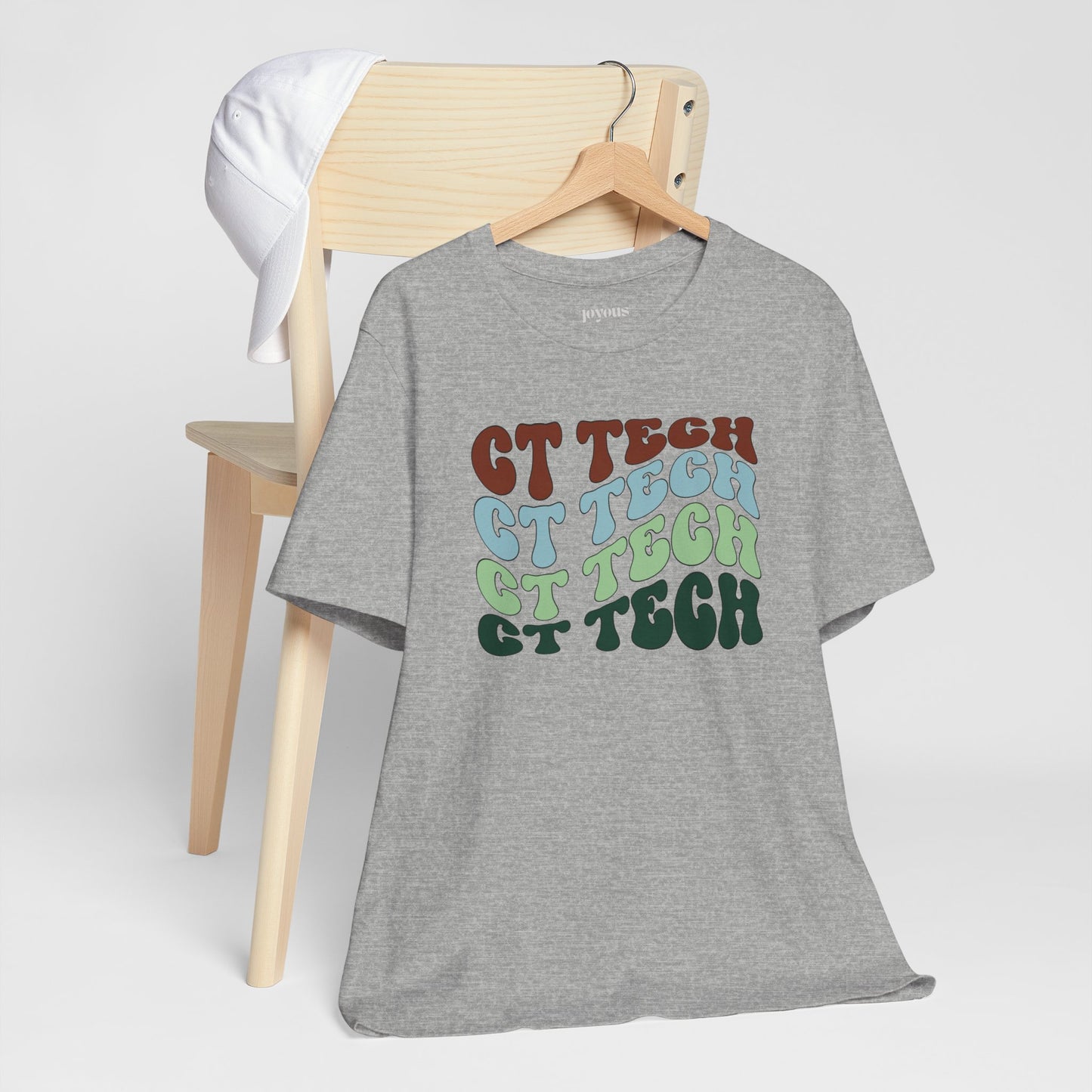 Groovy Colorful CT Tech Shirt - CT Technologist Soft Cotton Tee