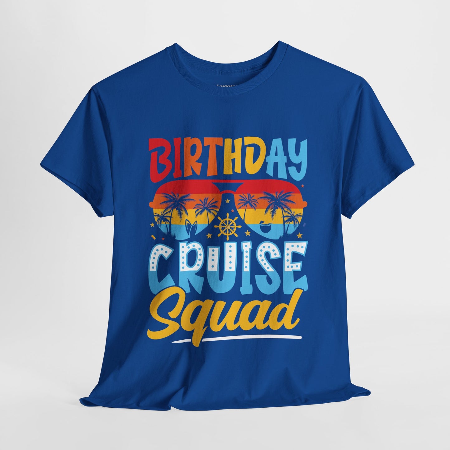 Birthday Cruise Squad Shirt - Family Cruise Vacation Heavy Cotton Tee