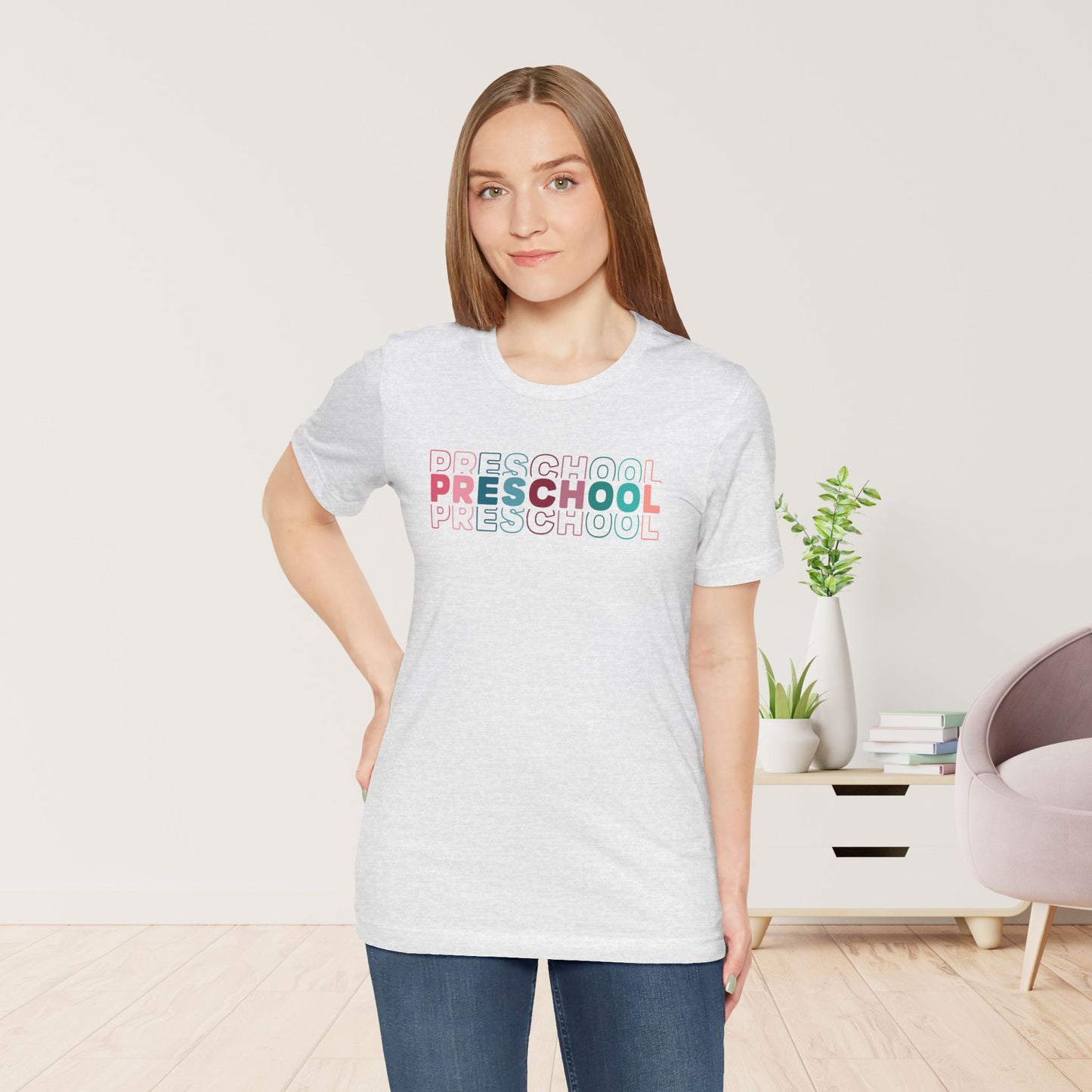 Unisex Preschool Teacher Soft Cotton Tee