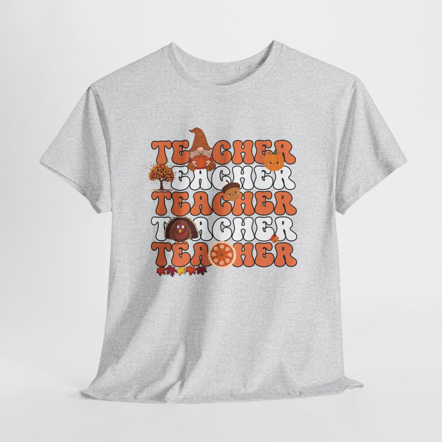 Groovy Thanksgiving Teacher Heavy Cotton Tee